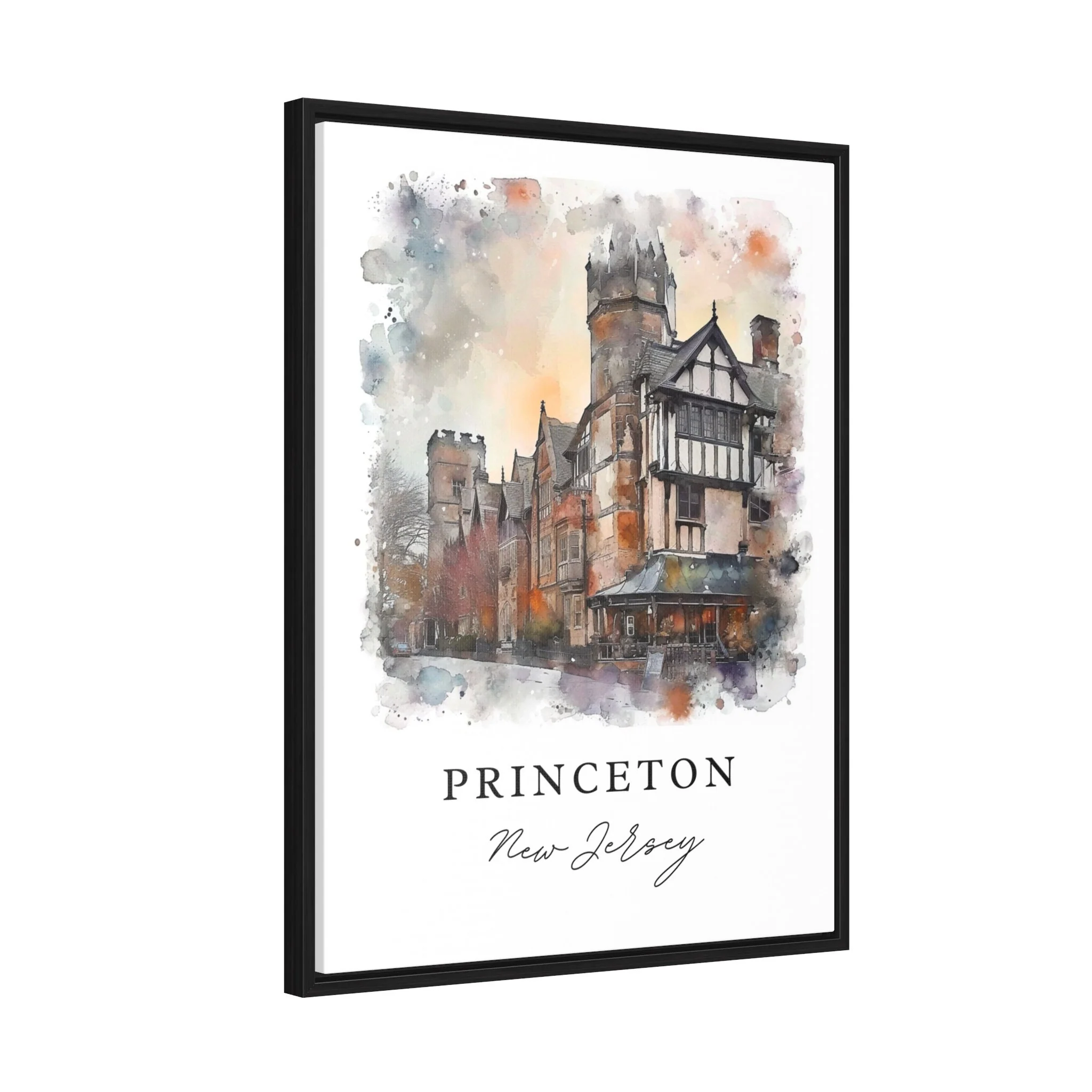 Princeton, New Jersey, New Jersey – Watercolor Art Print - Image 6