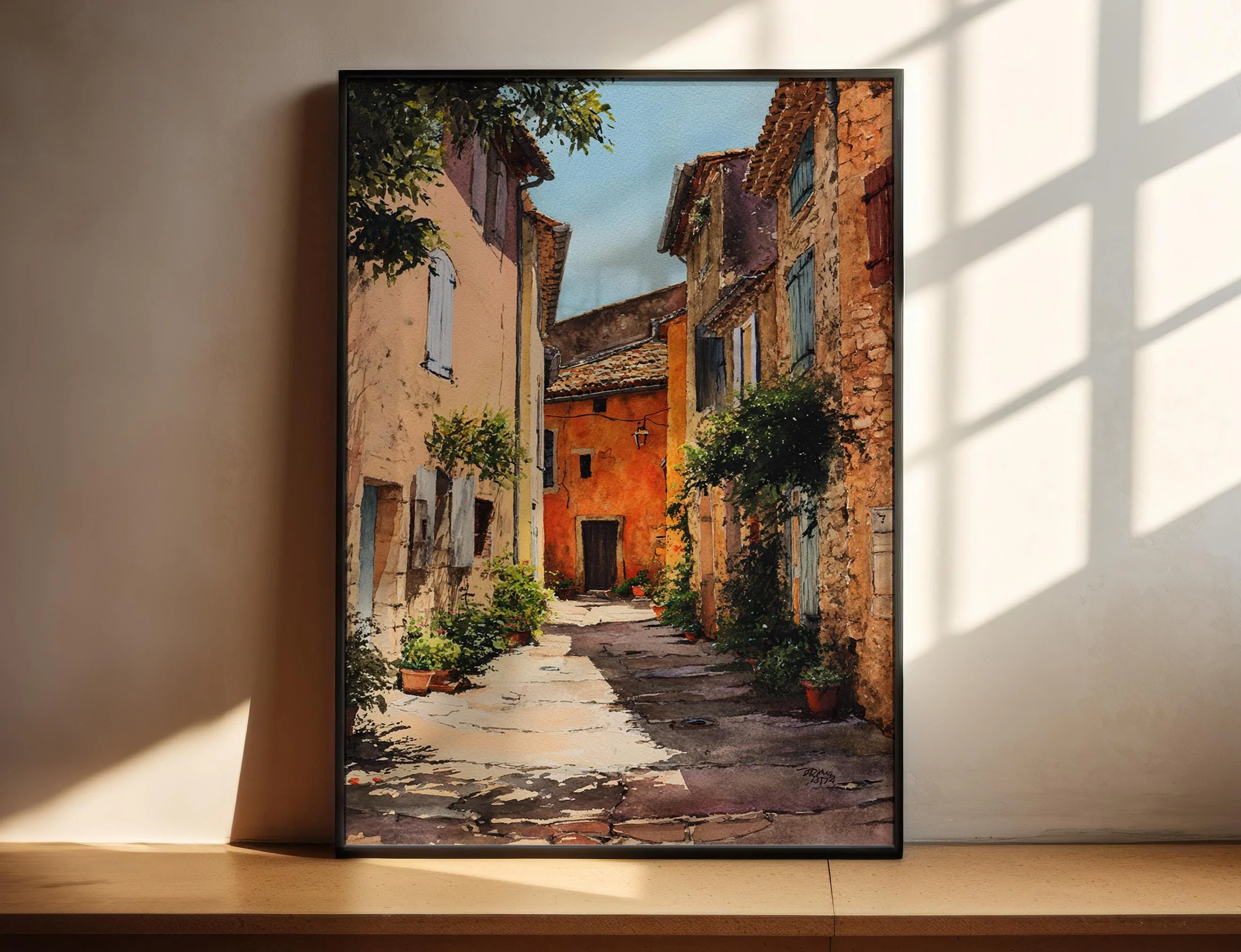 Provence, France – Watercolor Art Print