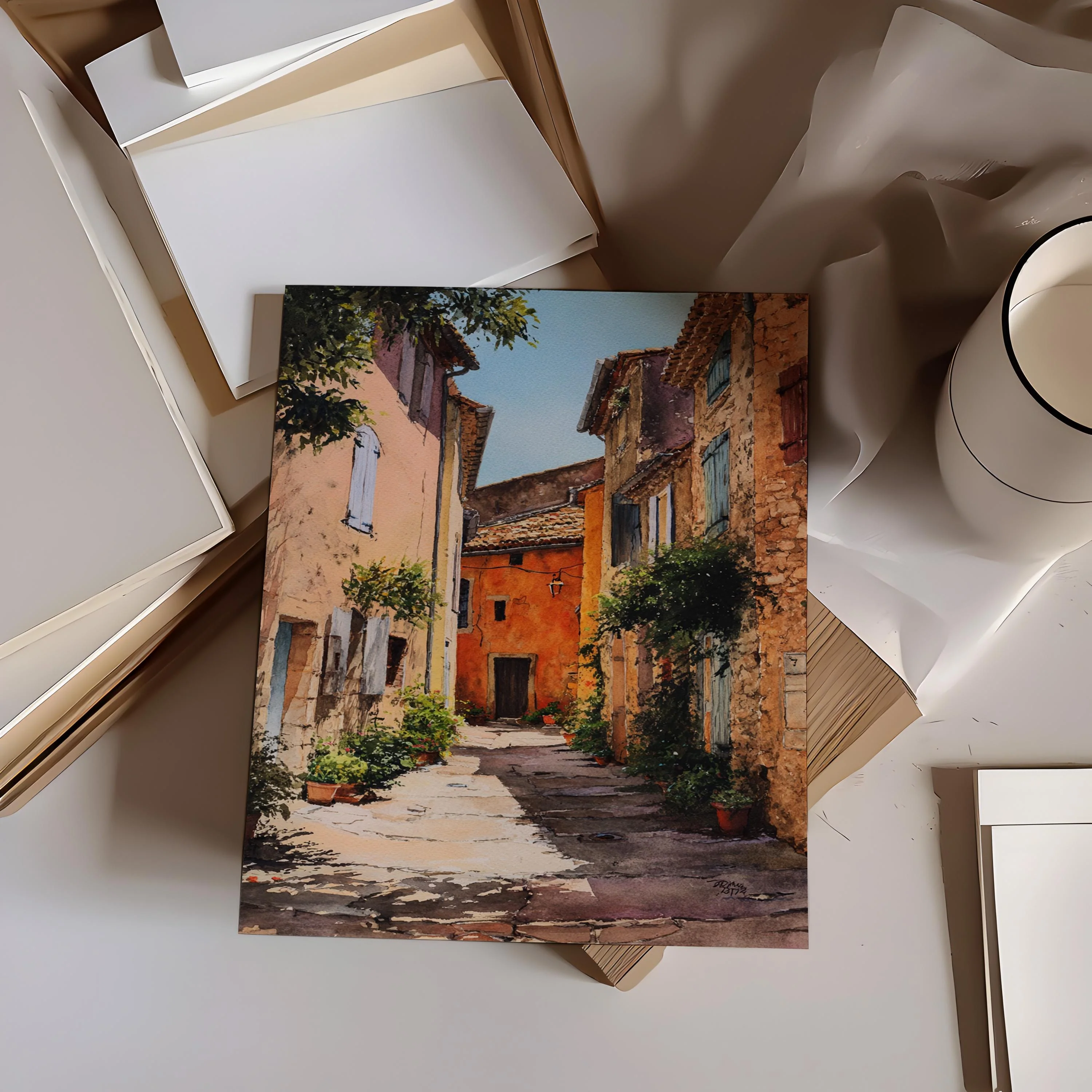 Provence, France – Watercolor Art Print - Image 6