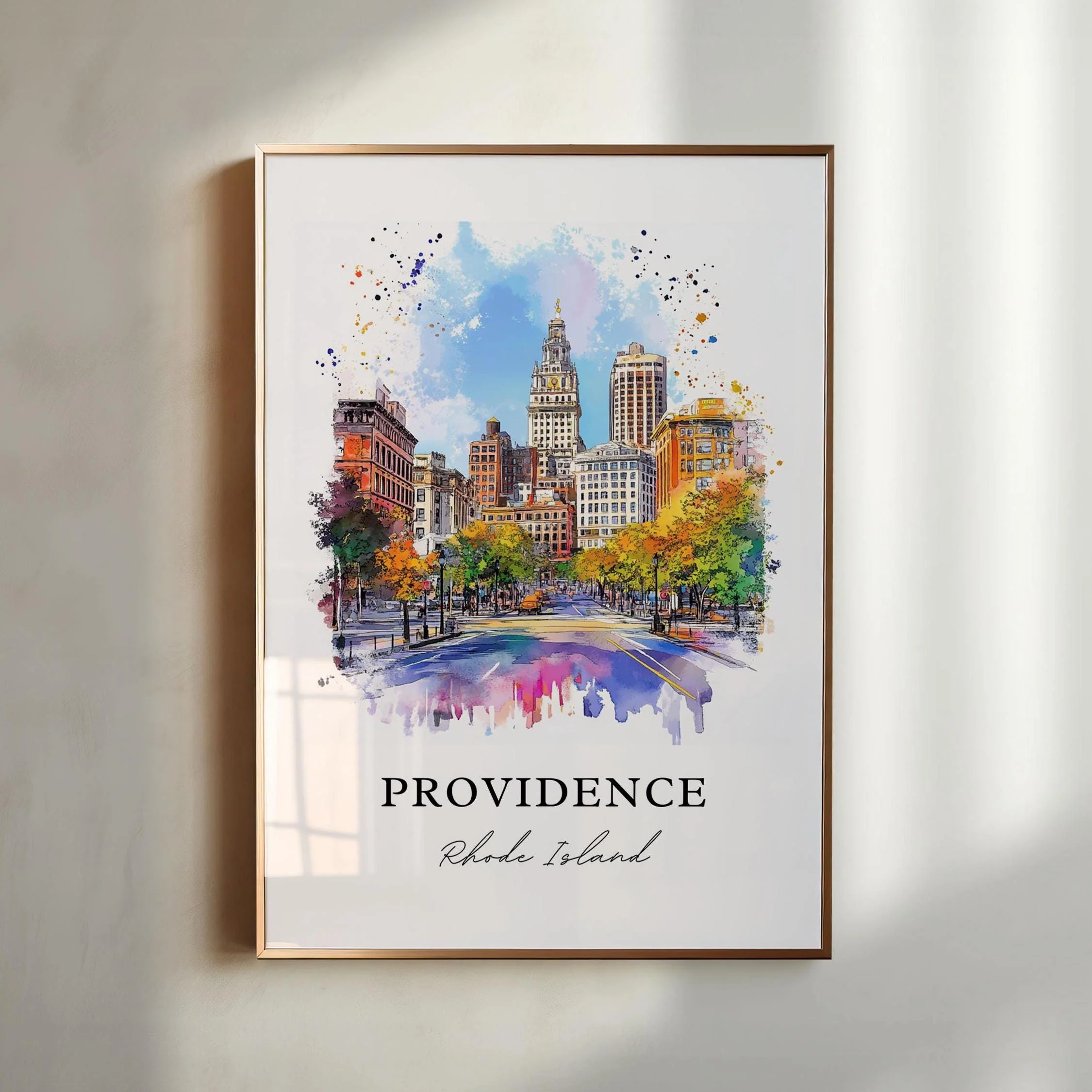 Providence, USA – Watercolor Art Print