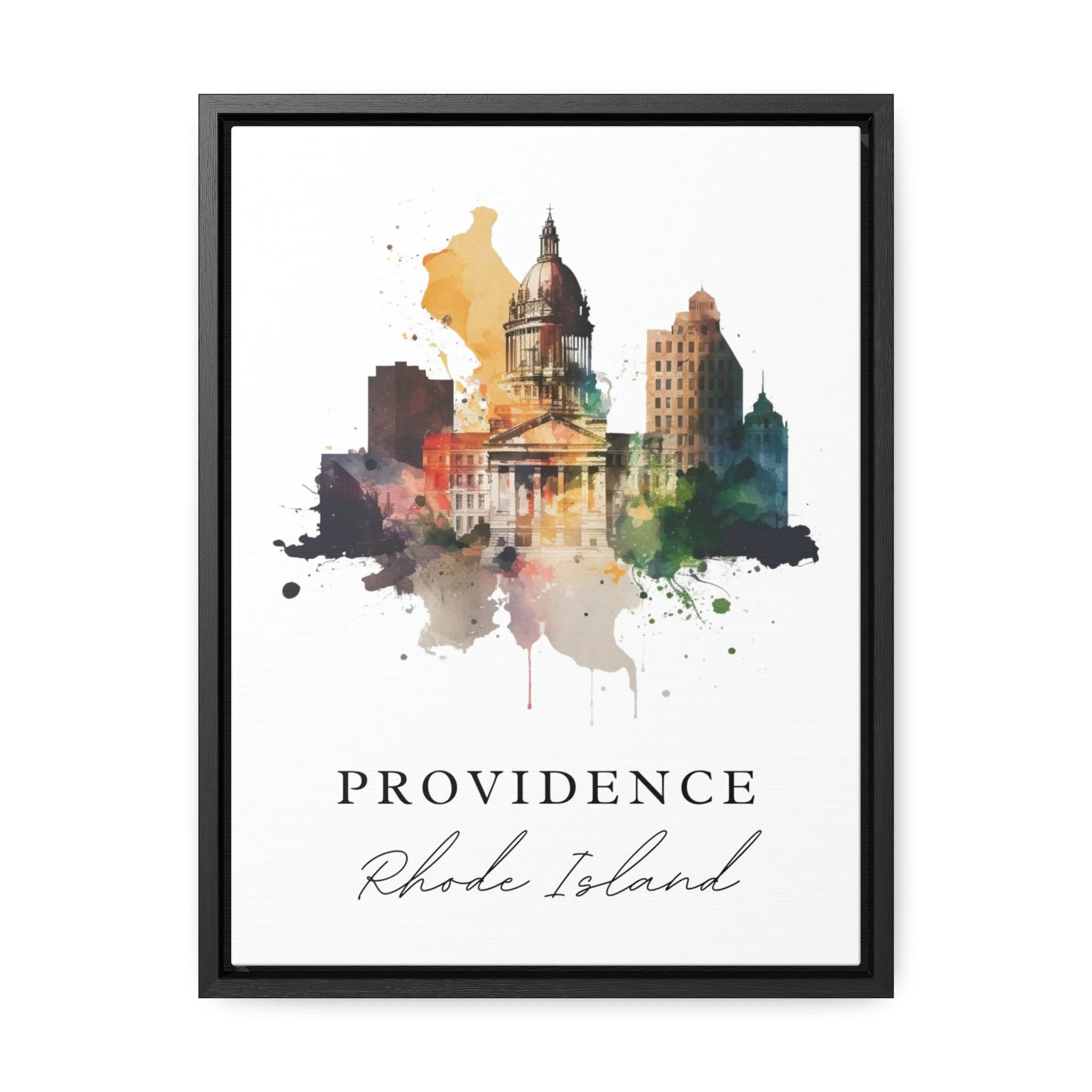 Providence, Rhode Island, Rhode Island – Watercolor Art Print - Image 2