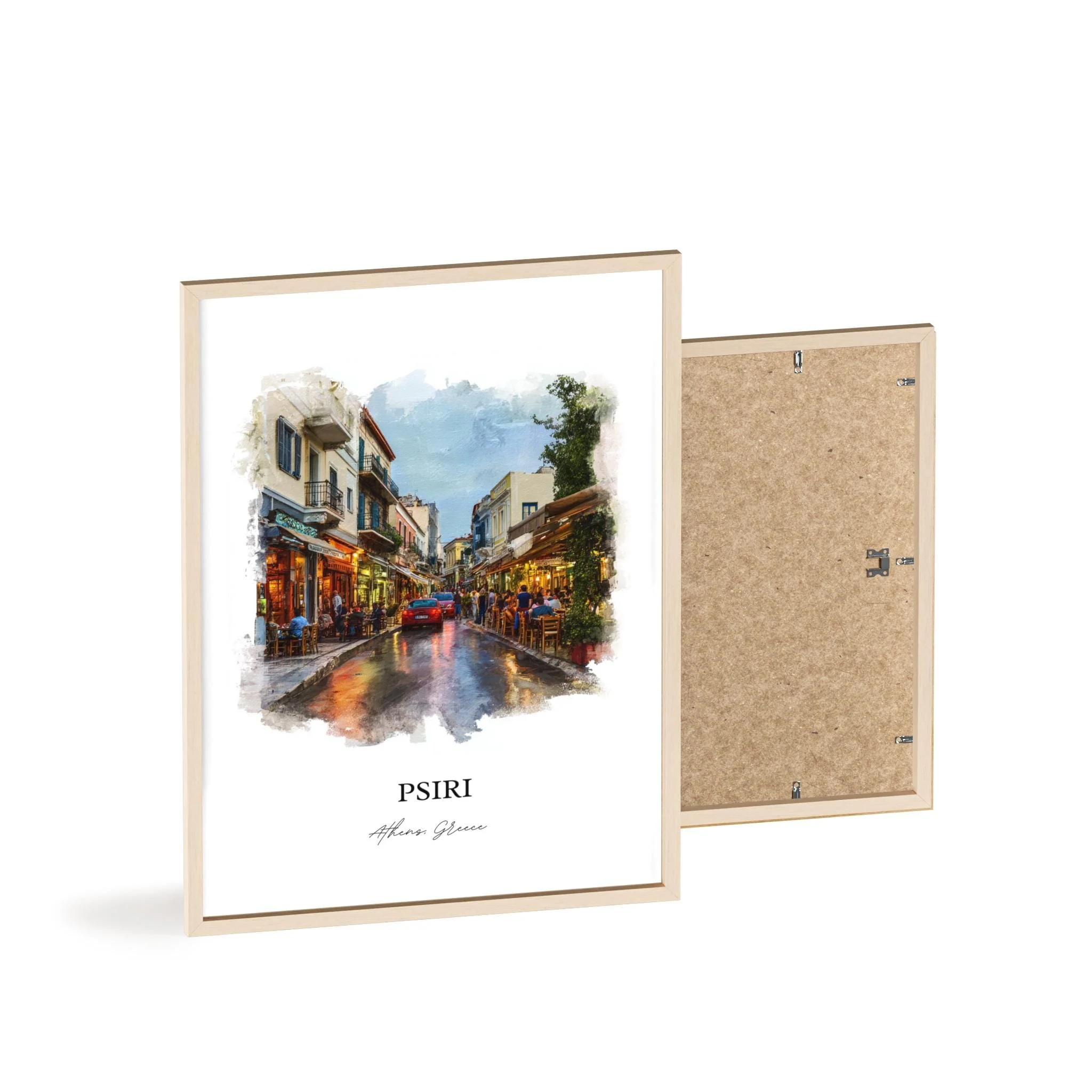 Psiri, Athens Greece – Watercolor Art Print - Image 4
