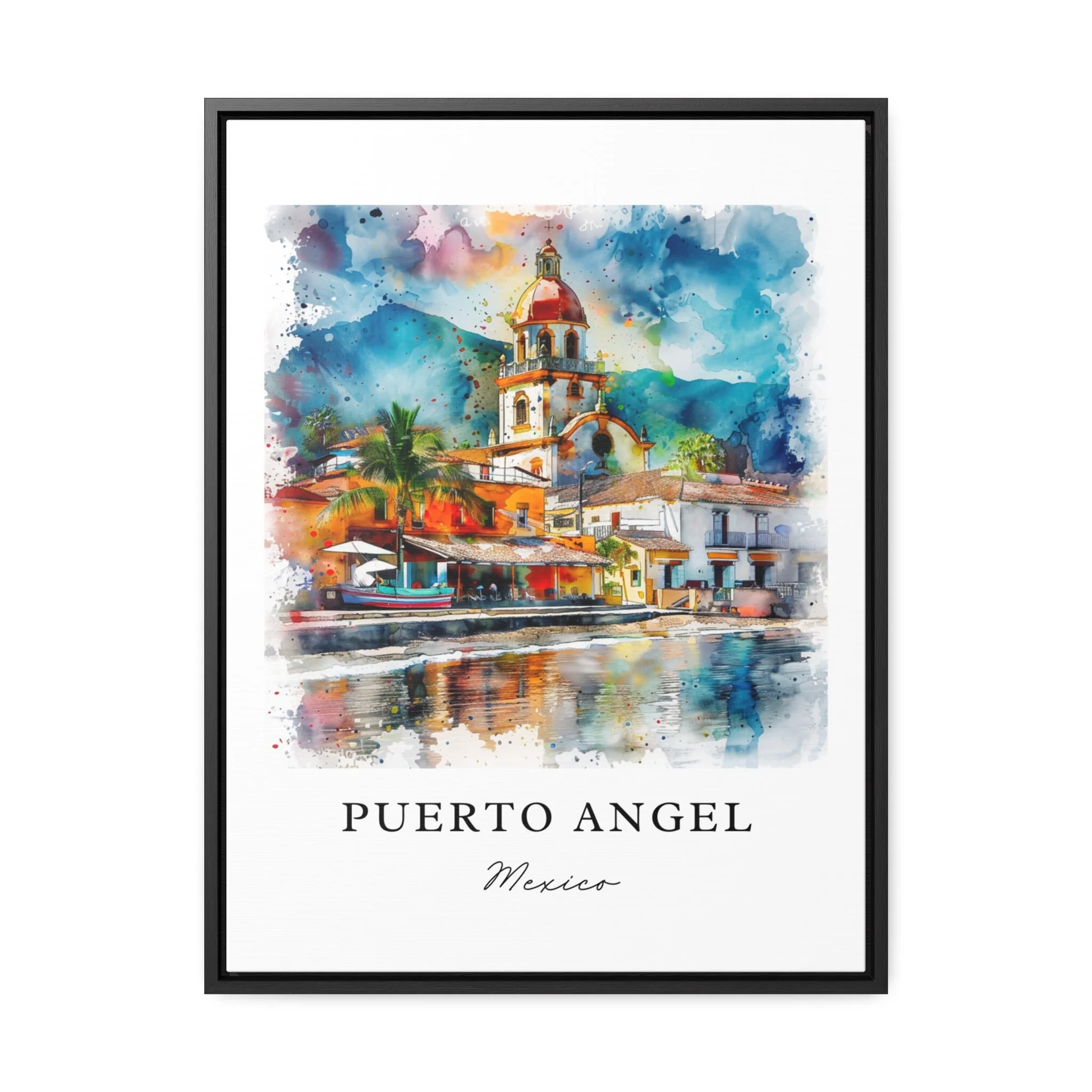 Puerto Angel, Mexico – Watercolor Art Print - Image 5