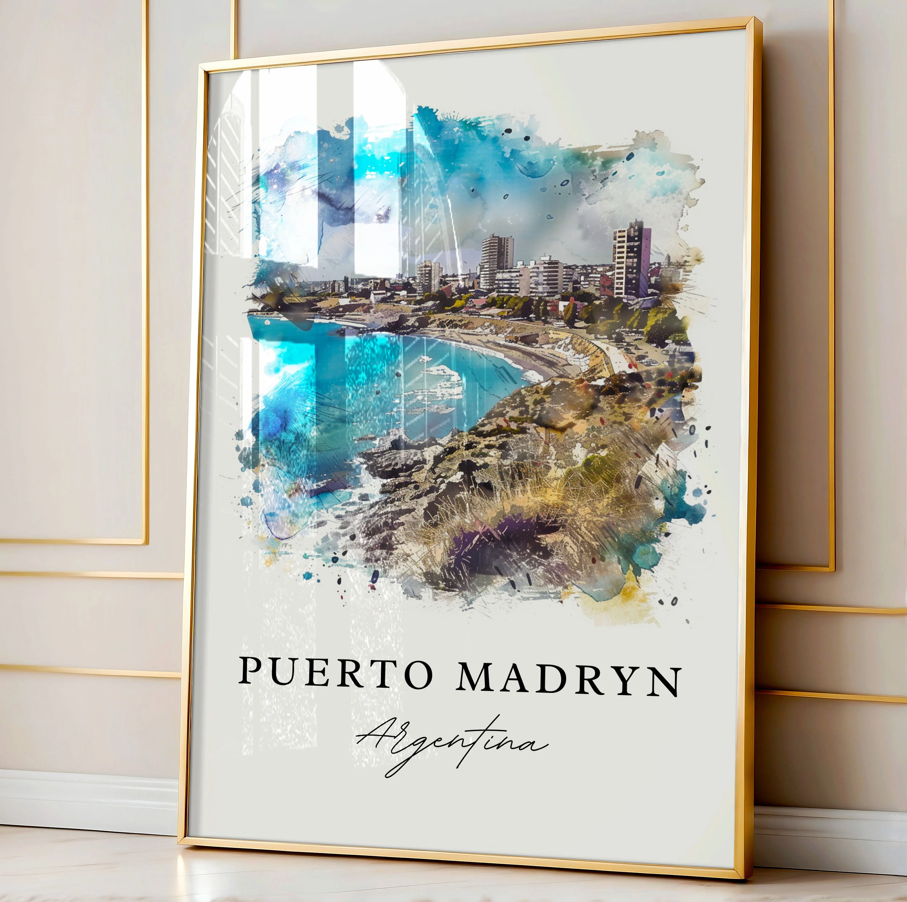 Puerto Madryn, Argentina – Watercolor Art Print - Image 5