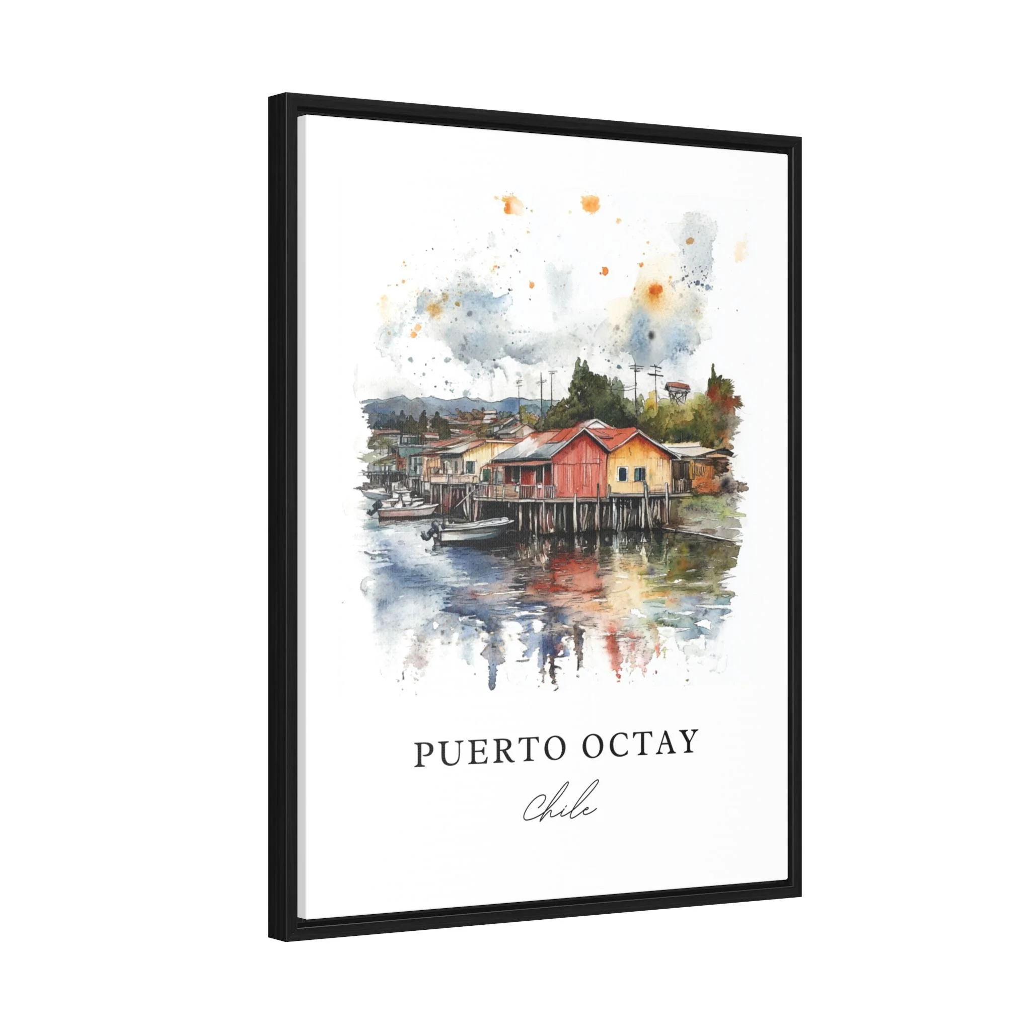 Puerto Octay, Chile – Watercolor Art Print - Image 7