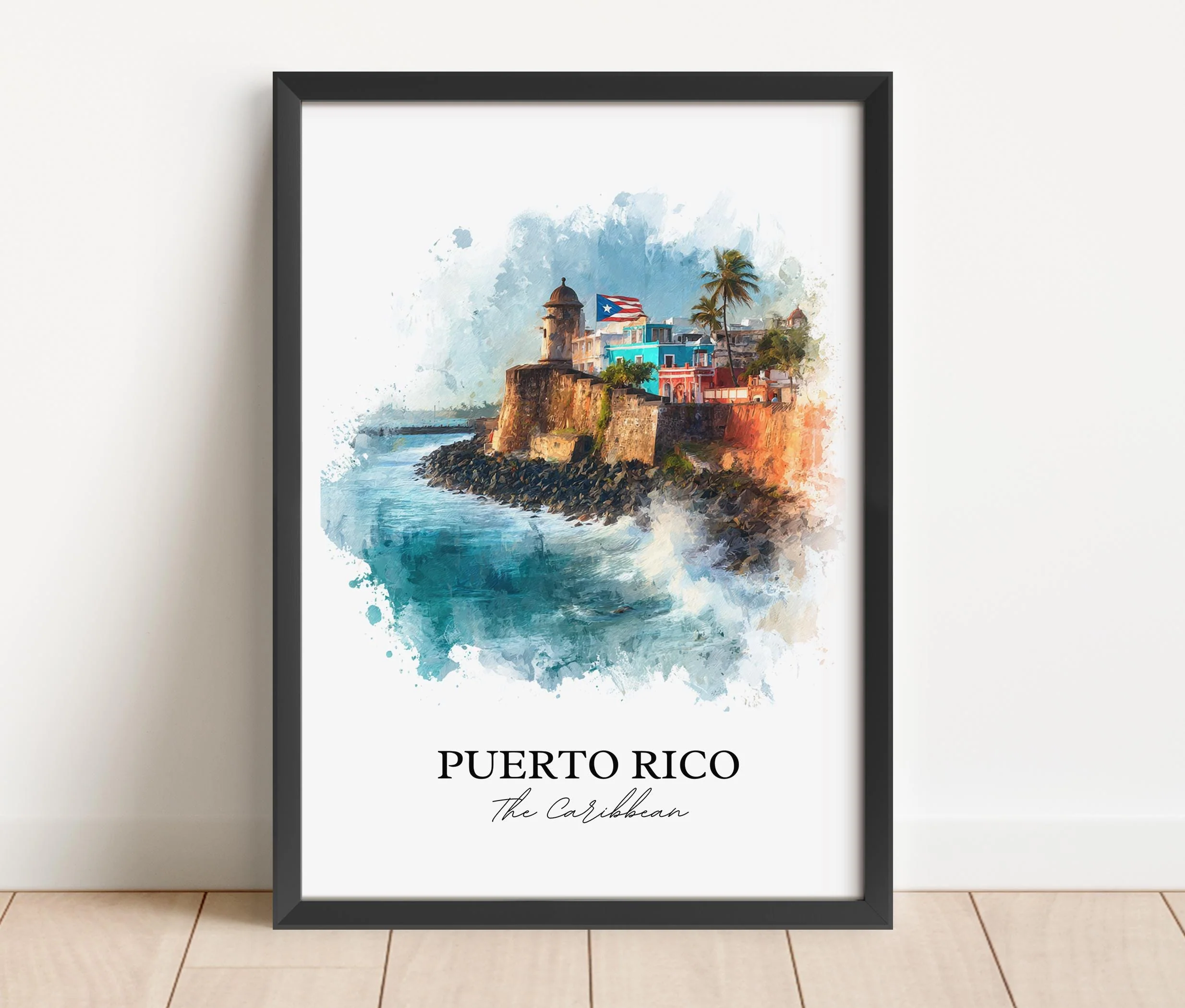 Puerto Rico, Caribbean – Watercolor Art Print