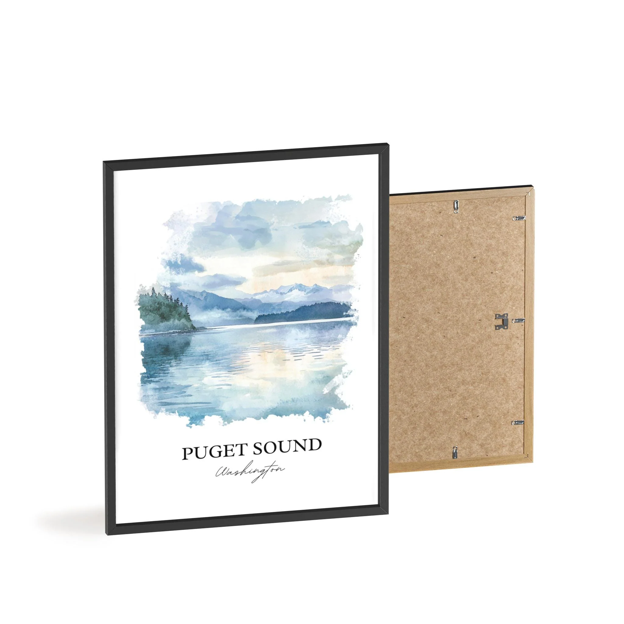 Puget Sound, USA – Watercolor Art Print - Image 8