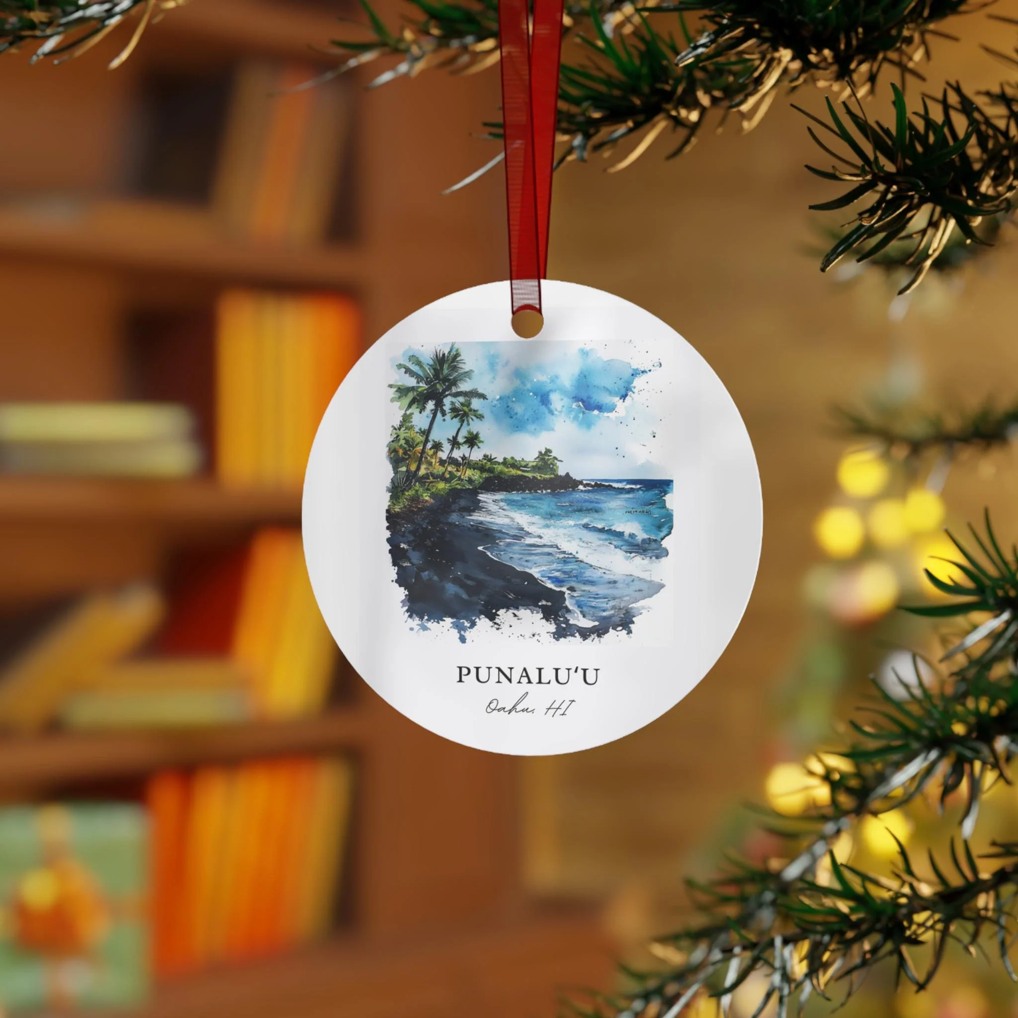 Punaluu Ornament: Unique Oahu Souvenir, Koolauloa Xmas Decor, and Authentic Oahu Hawaii Gift - Image 3