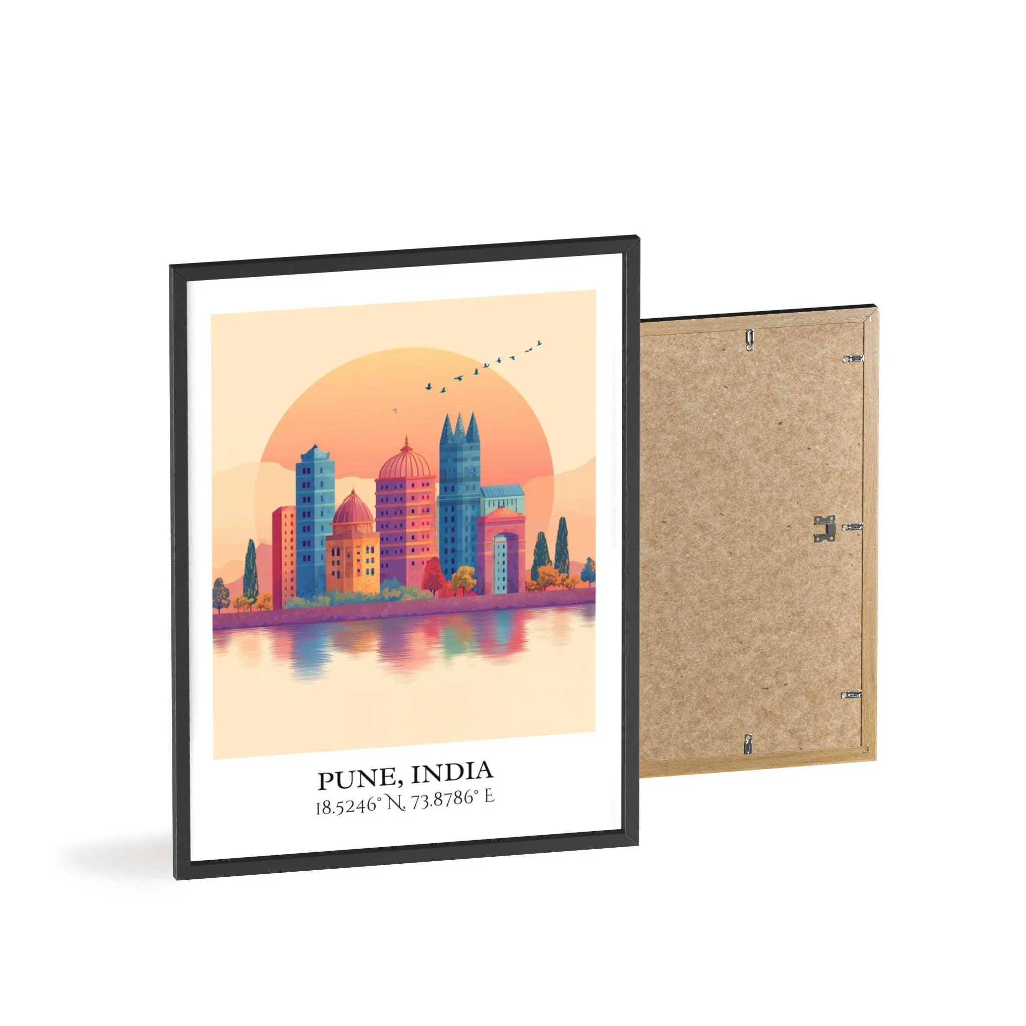 Pune, India – Watercolor Art Print - Image 8