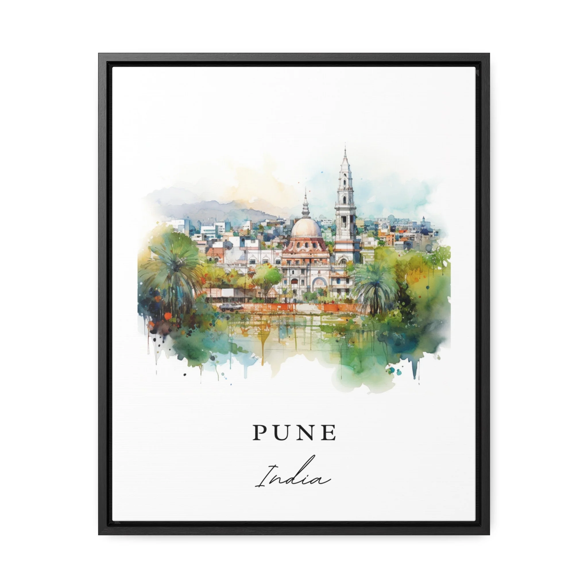 Pune, India – Watercolor Art Print - Image 6