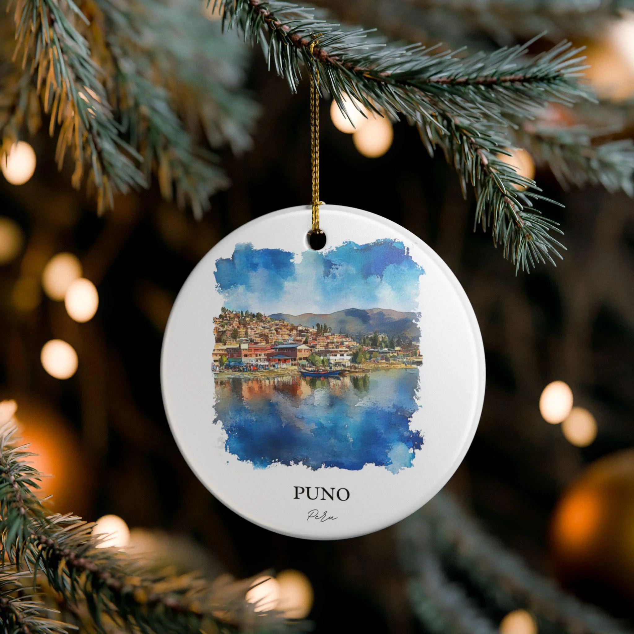 Puno Peru Ornament: Unique Puno Peru Souvenir, Peru Xmas Decor, and Authentic Puno Peru Gift - Image 4