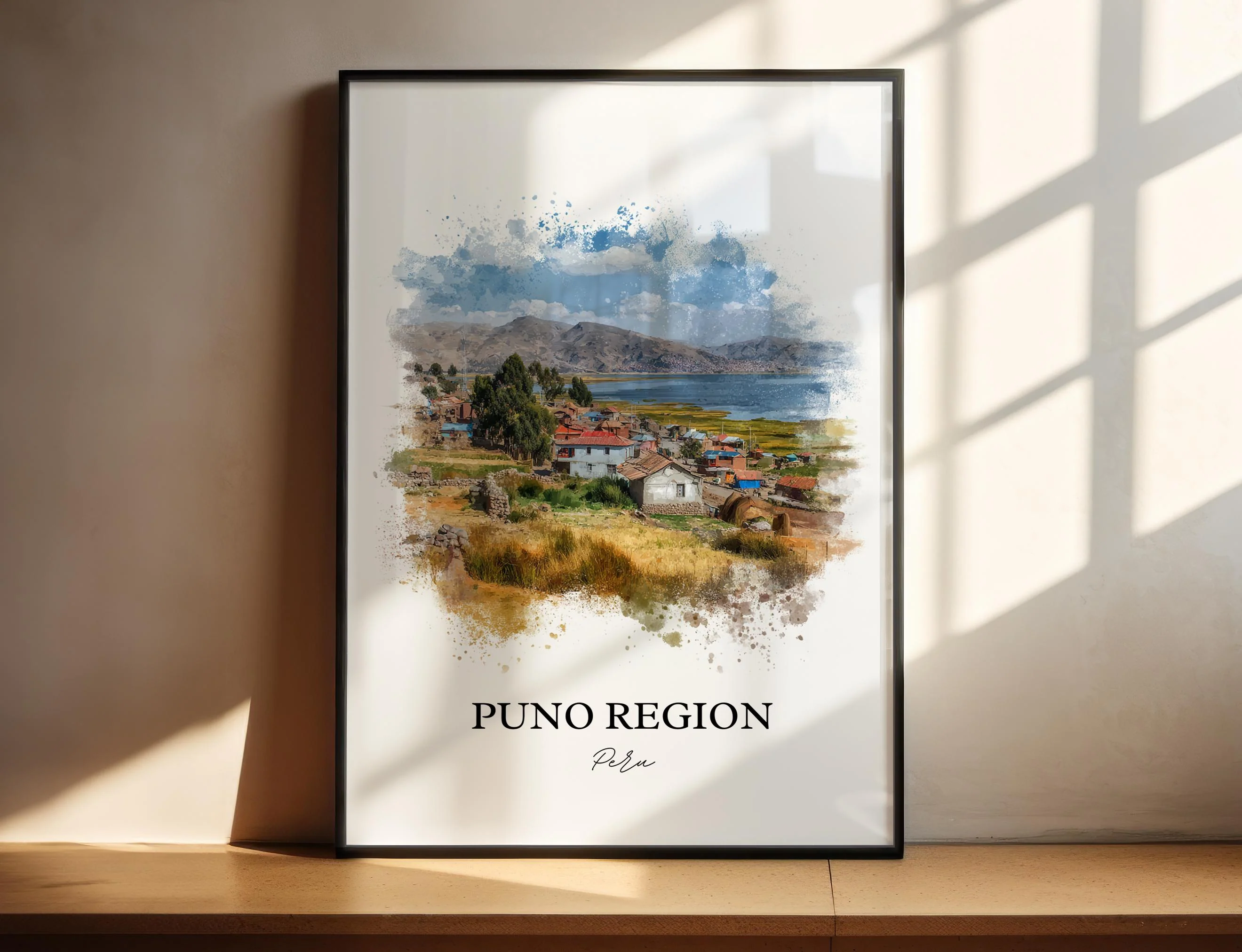 Puno, Peru – Watercolor Art Print