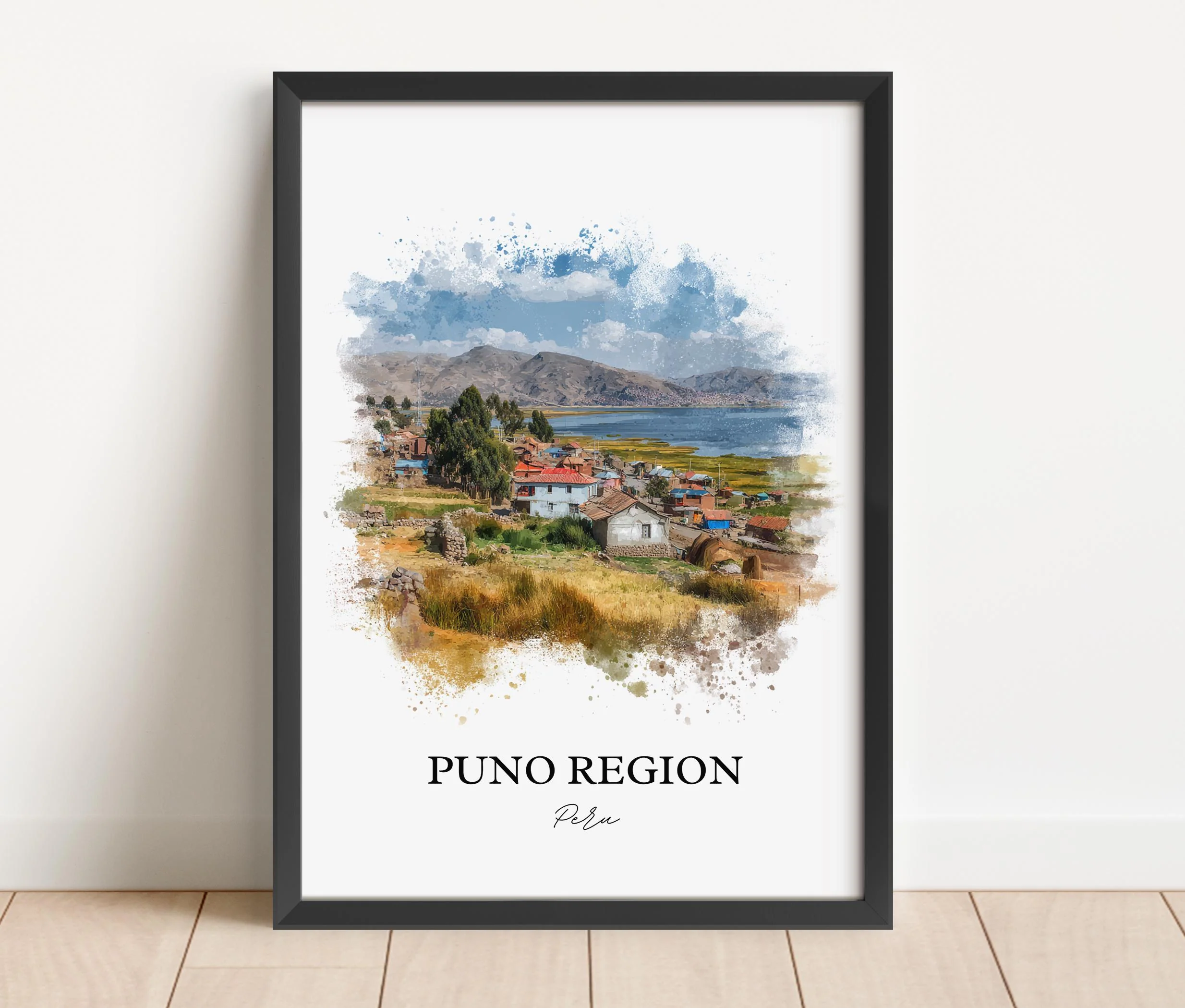 Puno, Peru – Watercolor Art Print - Image 4