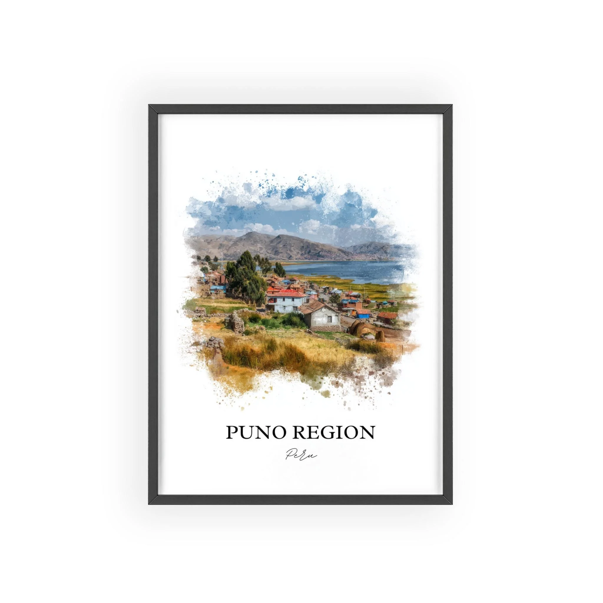 Puno, Peru – Watercolor Art Print - Image 7