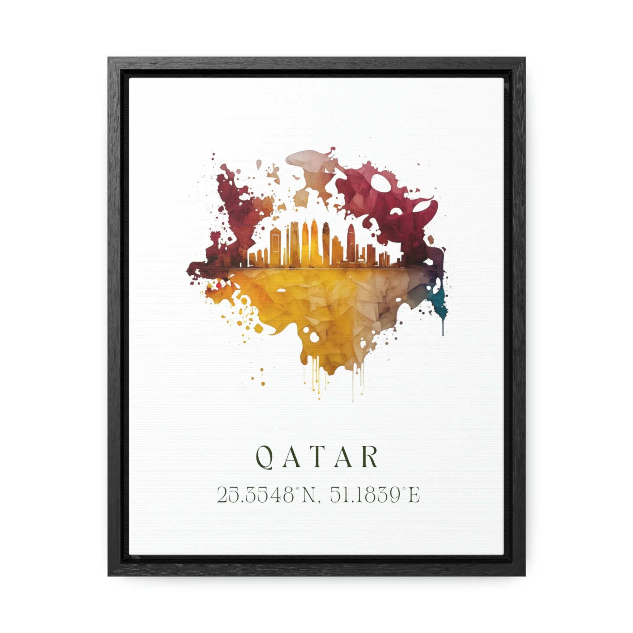 Qatar, Qatar – Watercolor Art Print - Image 2