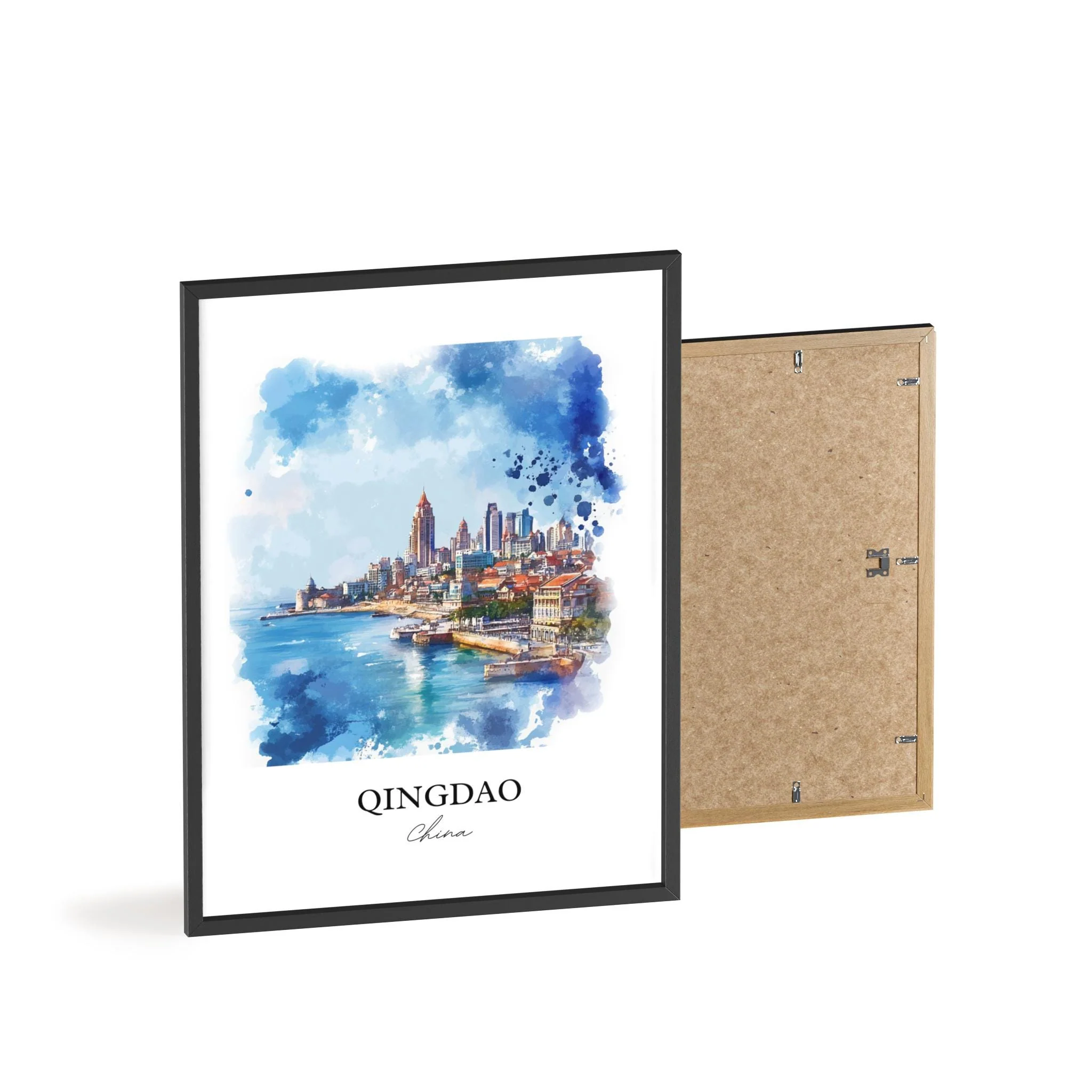 Qingdao, China – Watercolor Art Print - Image 8