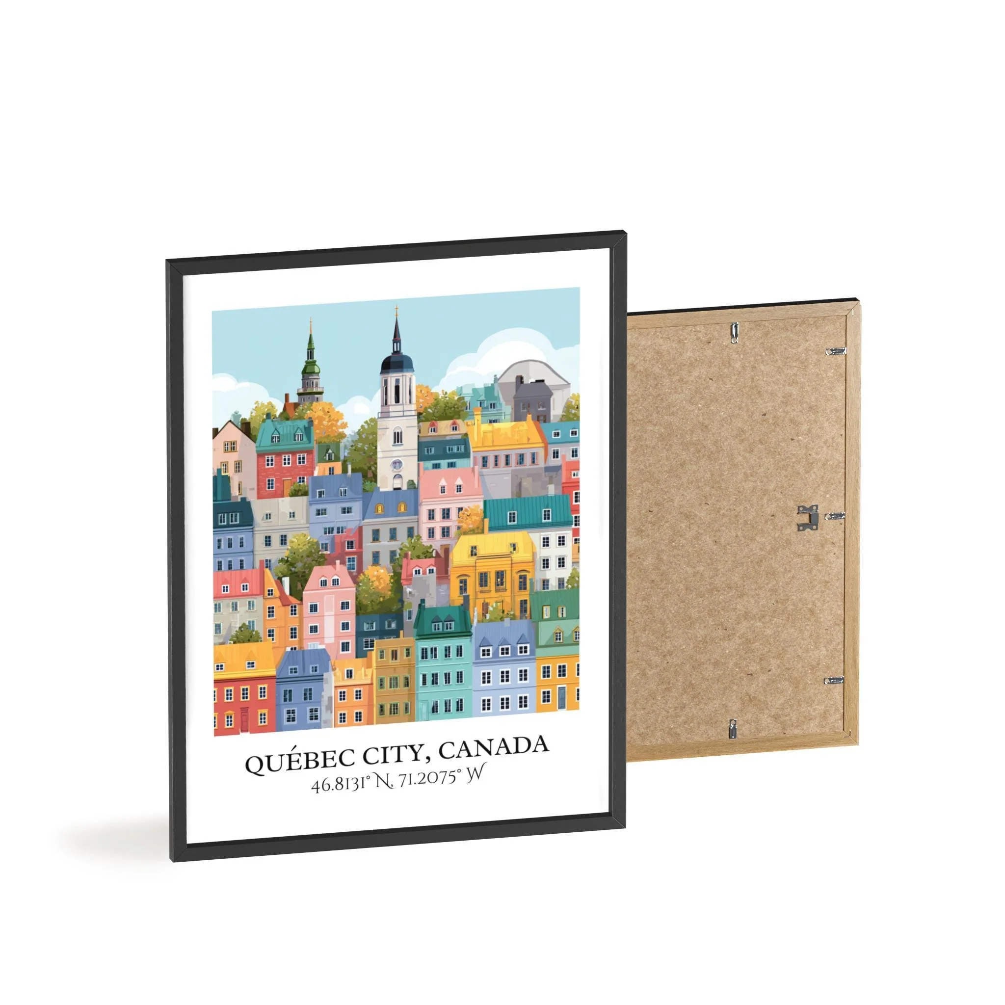 Quebec City, Canada – Watercolor Art Print - Image 8