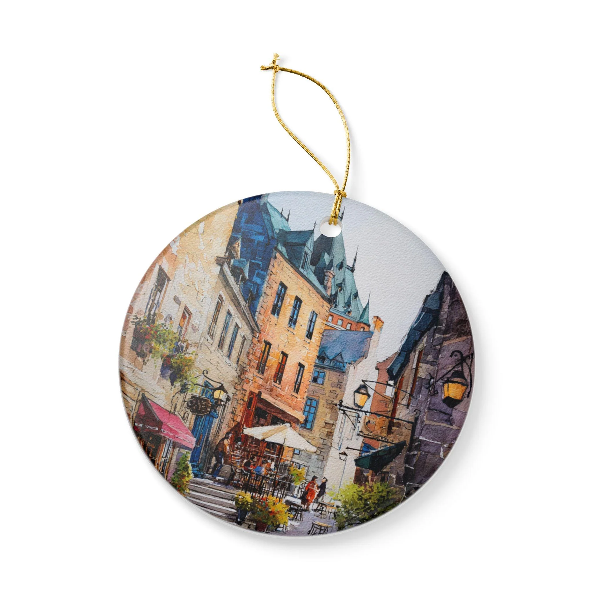 Quebec City Ornament: Unique Quebec Souvenir, Quebec City Xmas Decor, and Authentic Quebec Gift - Image 4