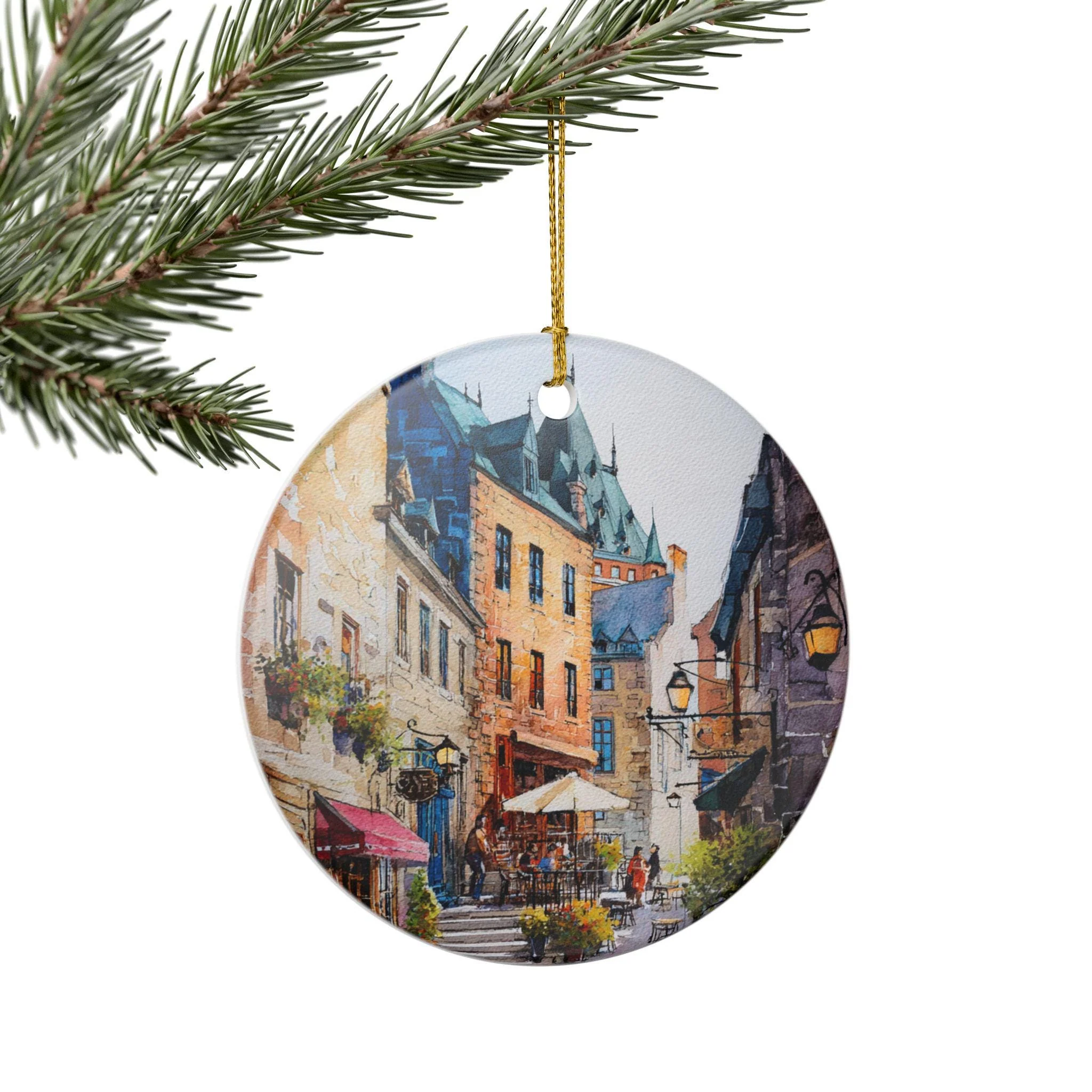 Quebec City Ornament: Unique Quebec Souvenir, Quebec City Xmas Decor, and Authentic Quebec Gift - Image 6