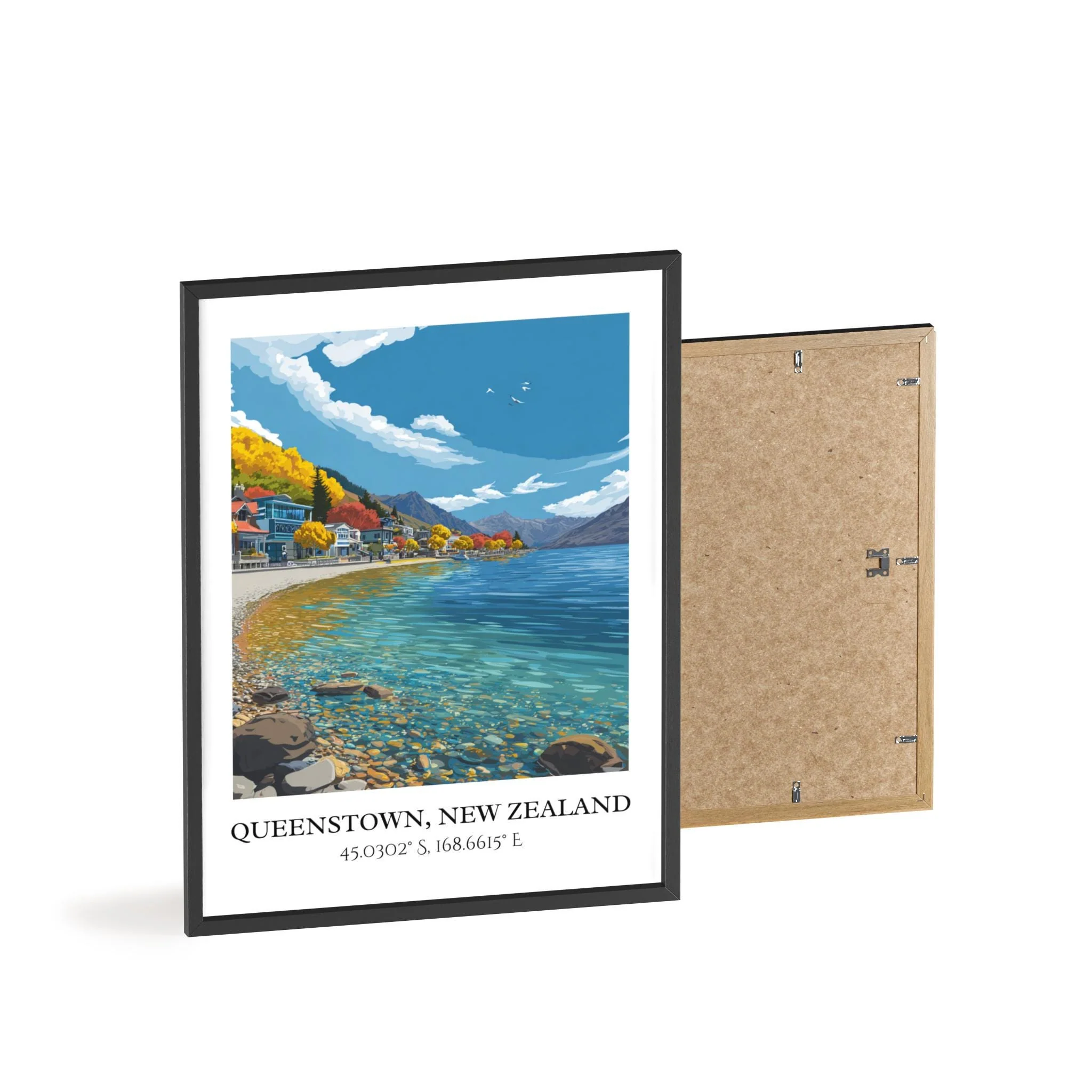 Queenstown, New Zealand – Watercolor Art Print - Image 8