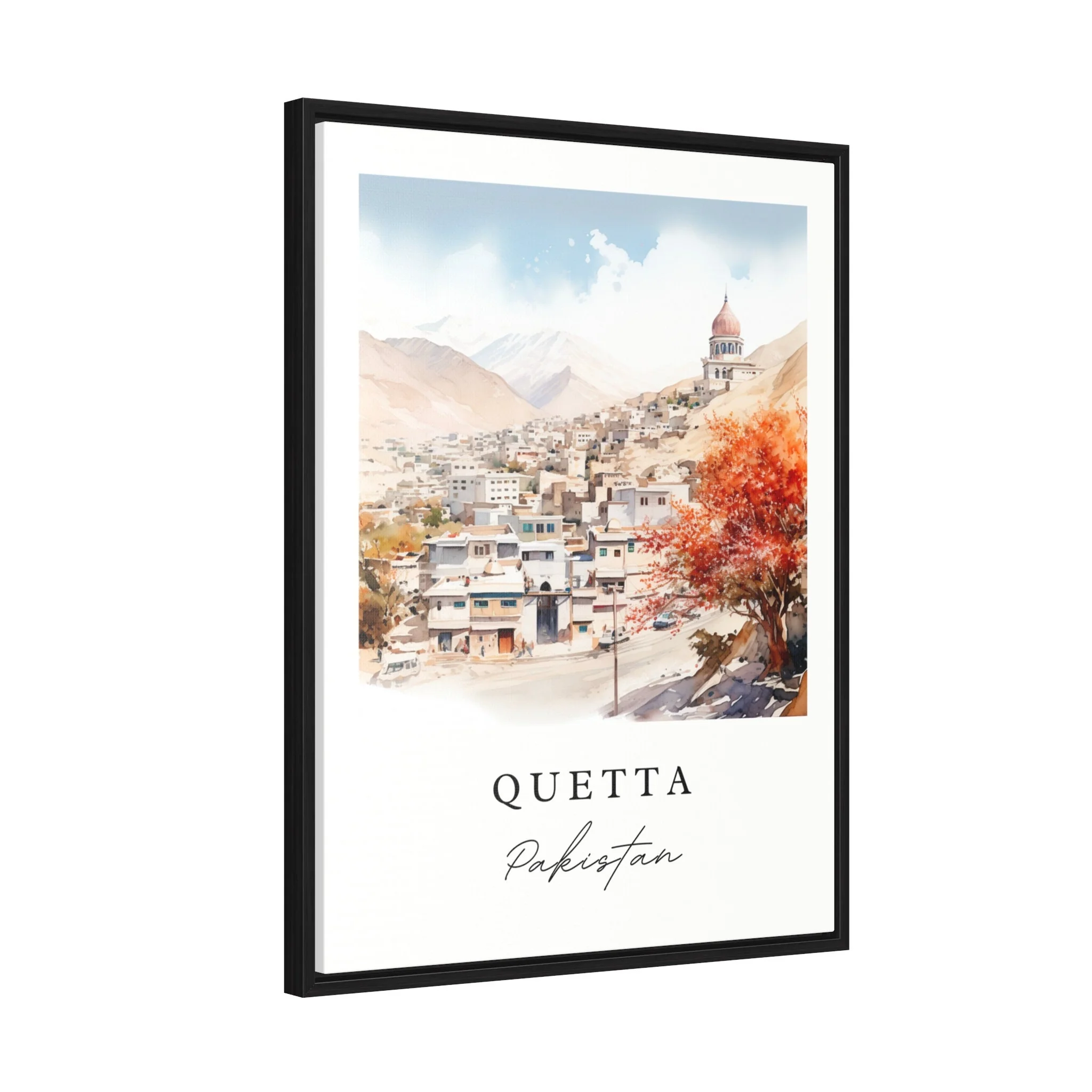 Quetta, Pakistan – Watercolor Art Print - Image 7