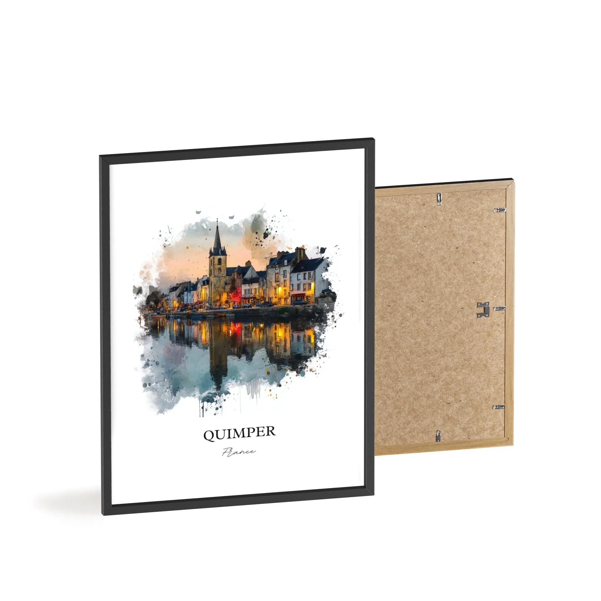 Quimper, France – Watercolor Art Print - Image 11