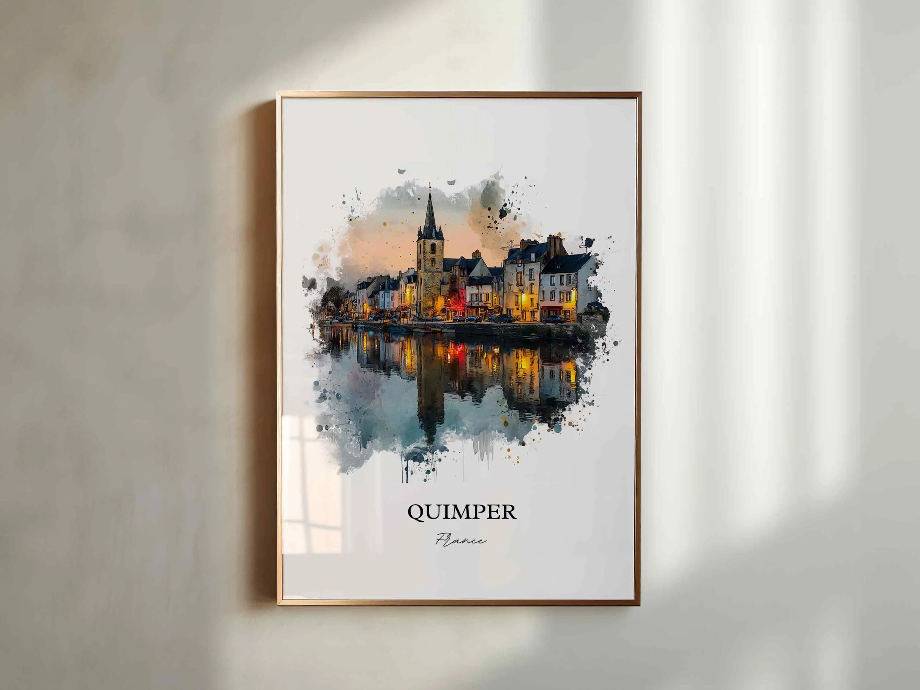 Quimper, France – Watercolor Art Print - Image 6
