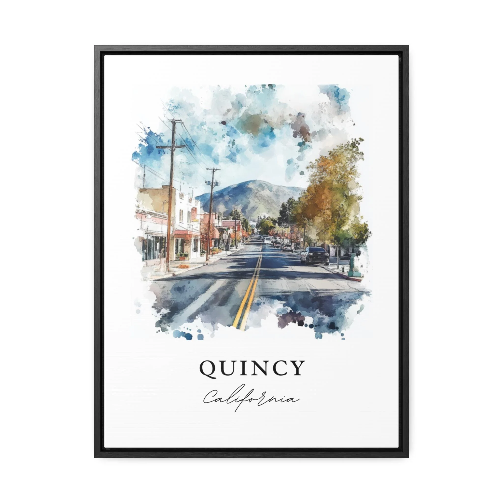 Quincy, Massachusetts – Watercolor Art Print - Image 5
