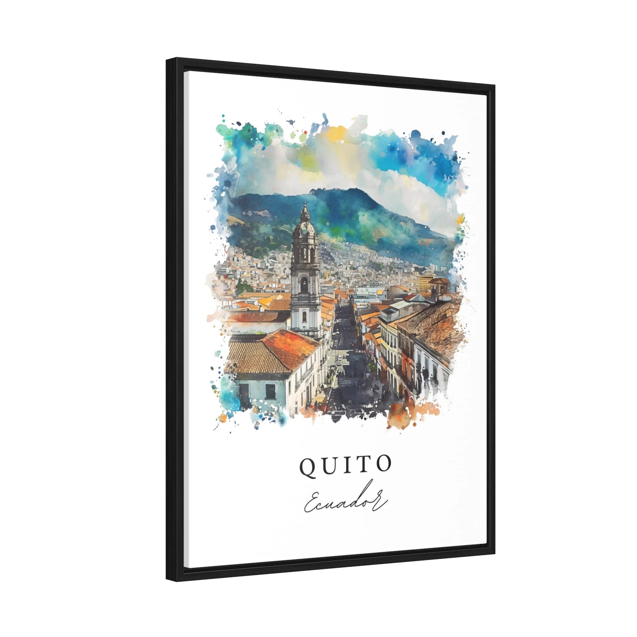 Quito, Ecuador – Watercolor Art Print - Image 6