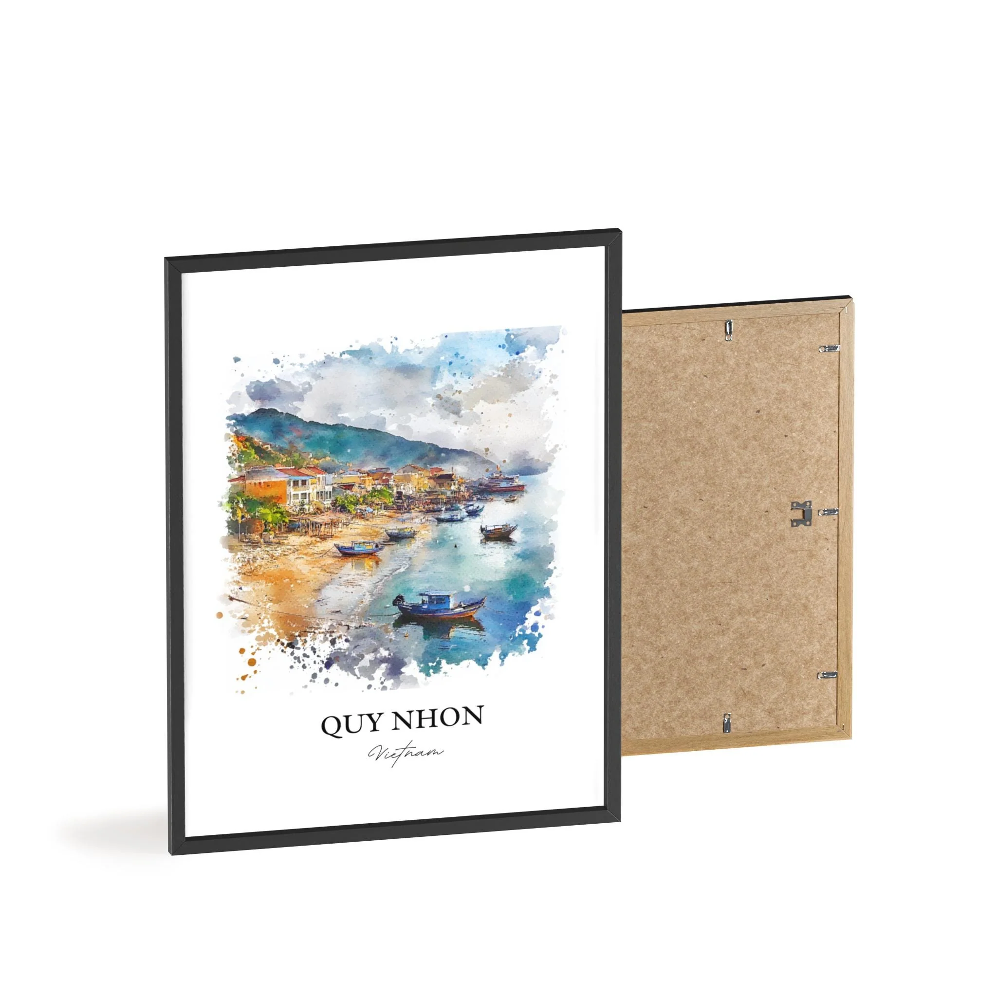 Quy Nhon, Vietnam – Watercolor Art Print - Image 8