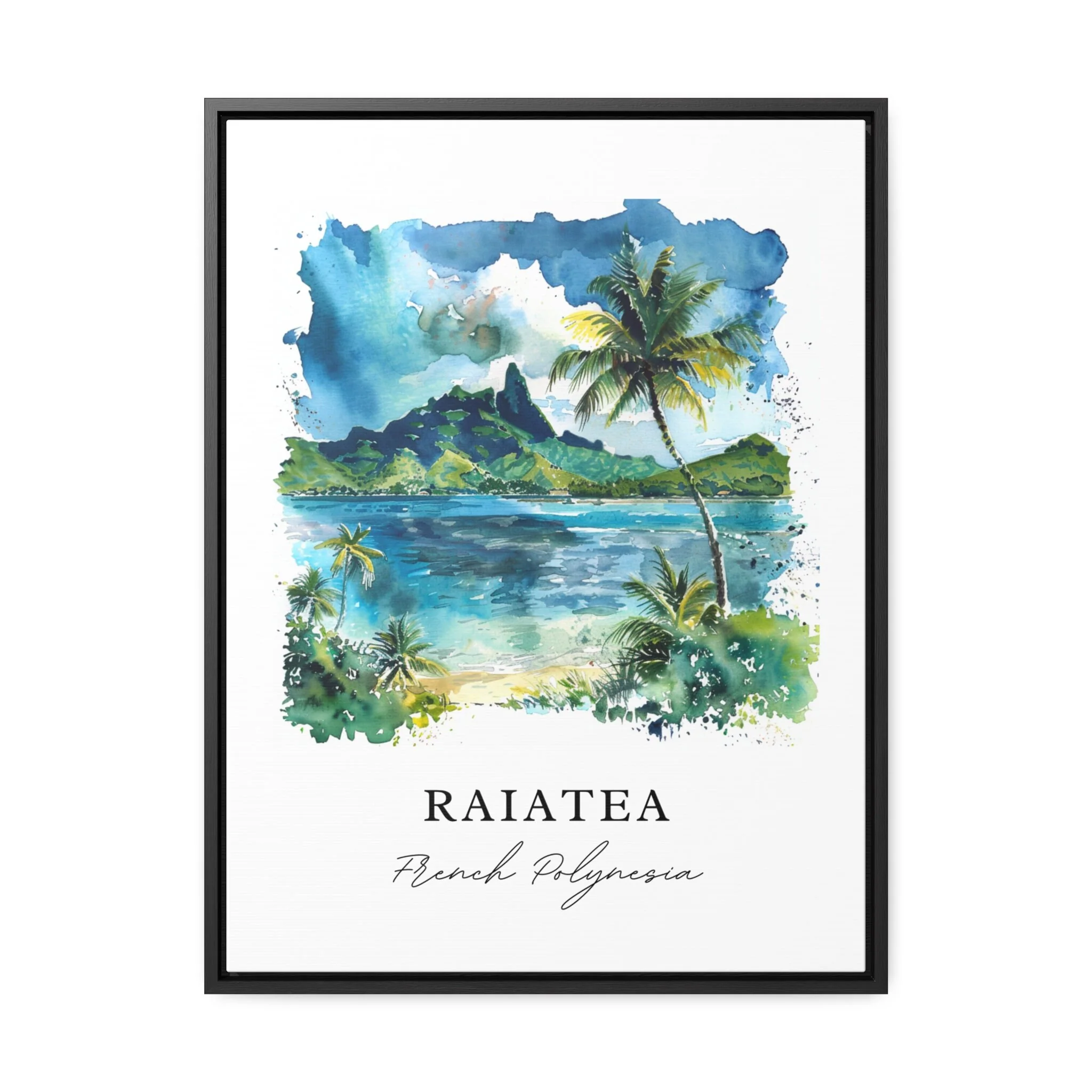 Raiatea, French Polynesia – Watercolor Art Print - Image 5