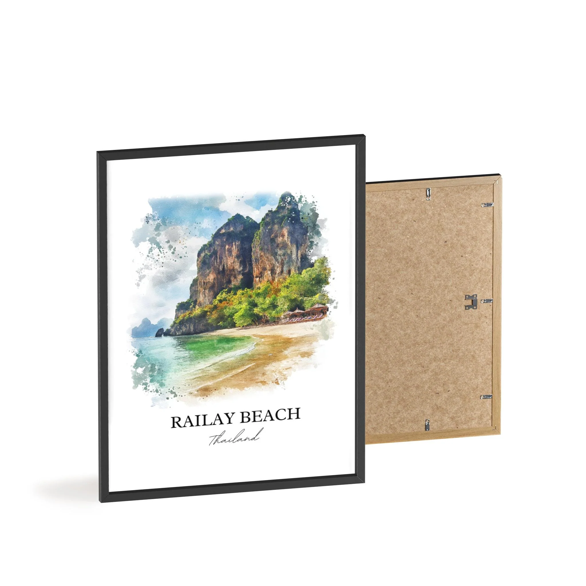 Railay Beach, Thailand – Watercolor Art Print - Image 8