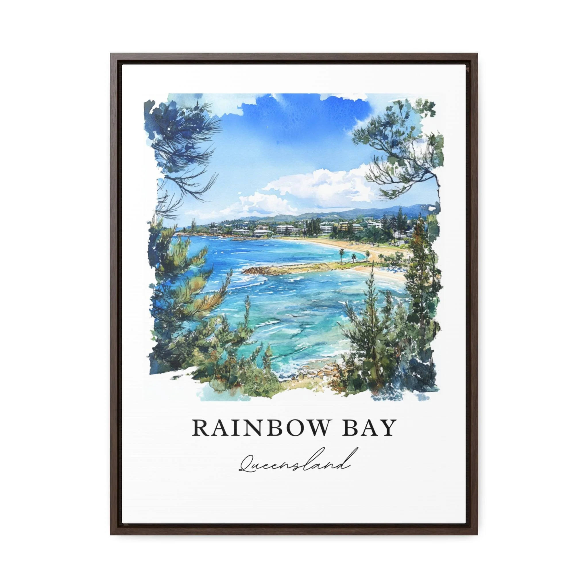 Rainbow Bay, Australia – Watercolor Art Print - Image 6