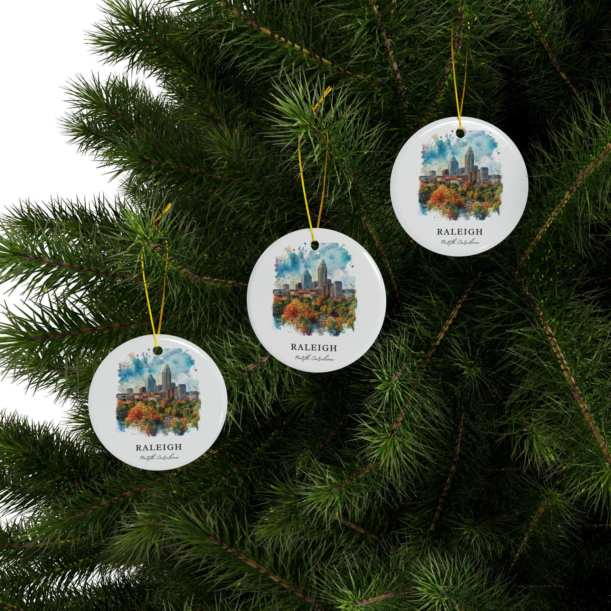 Raleigh NC Ornament: Unique Raleigh Souvenir, Raleigh NC Decor, and Authentic Raleigh North Carolina Gift - Image 3
