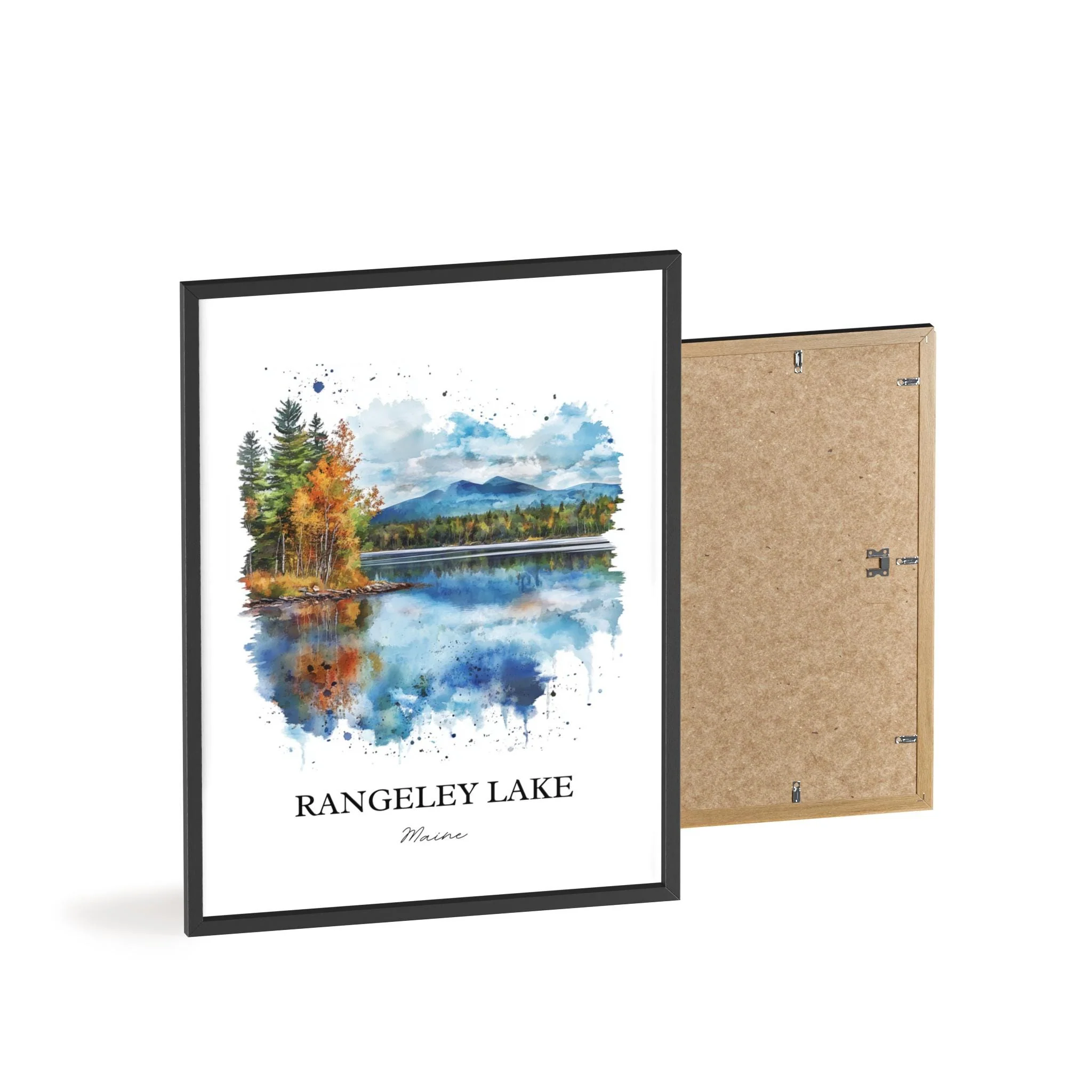 Rangeley Lake, USA – Watercolor Art Print - Image 8