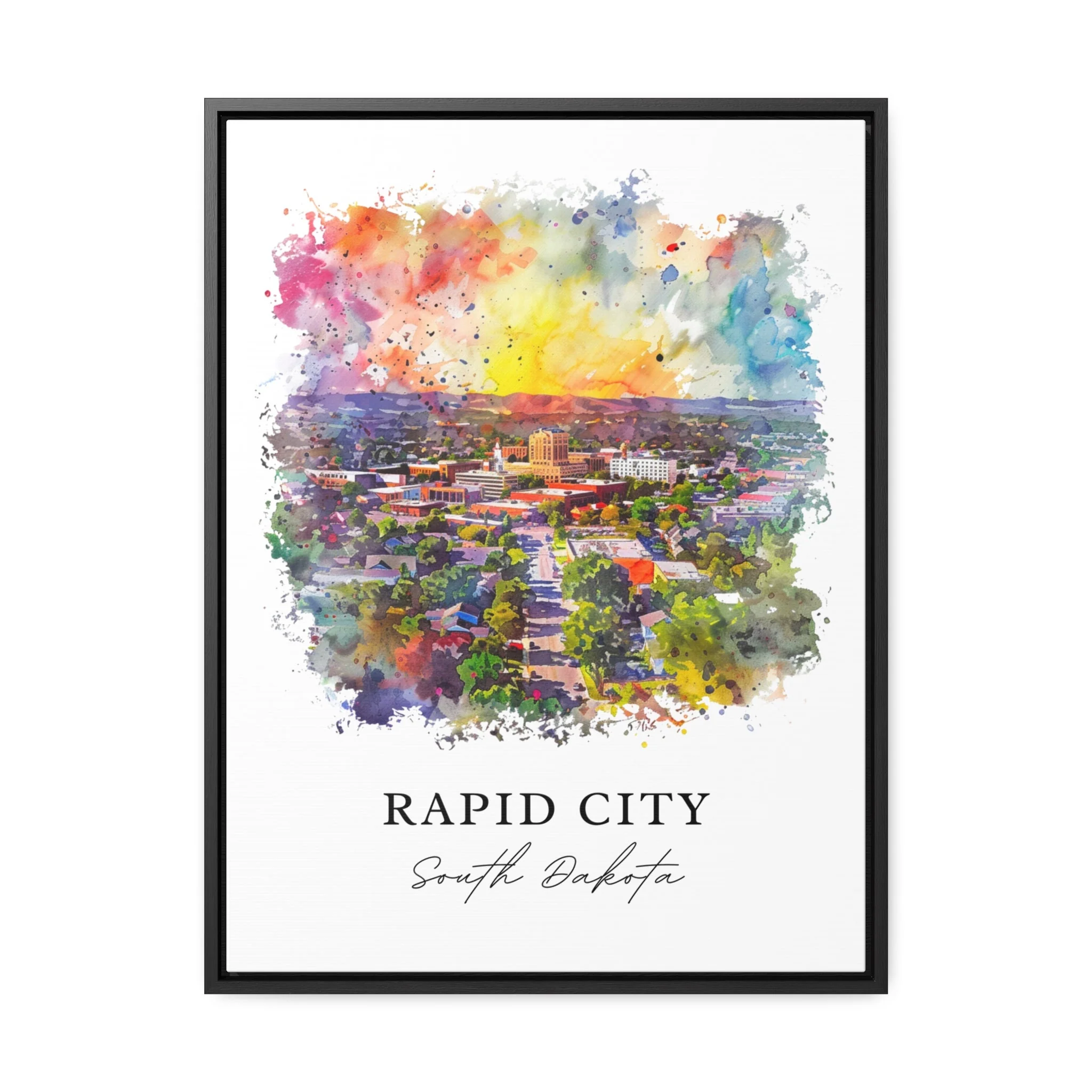 Rapid City, South Dakota, South Dakota – Watercolor Art Print - Image 5