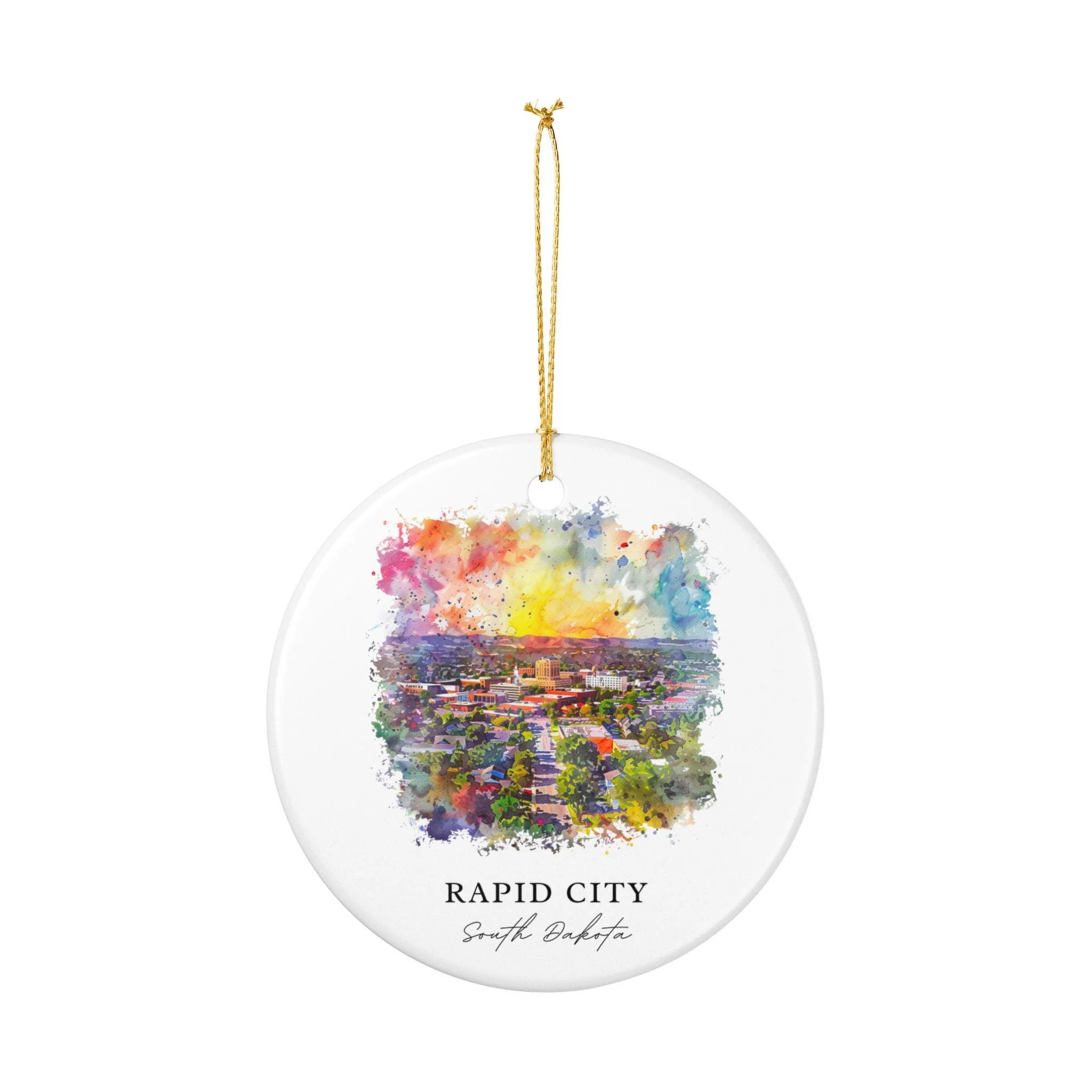 Rapid City SD Ornament: Unique Rapid City Souvenir, Rapid City Xmas Decor, and Authentic Rapid City SD Gift - Image 2