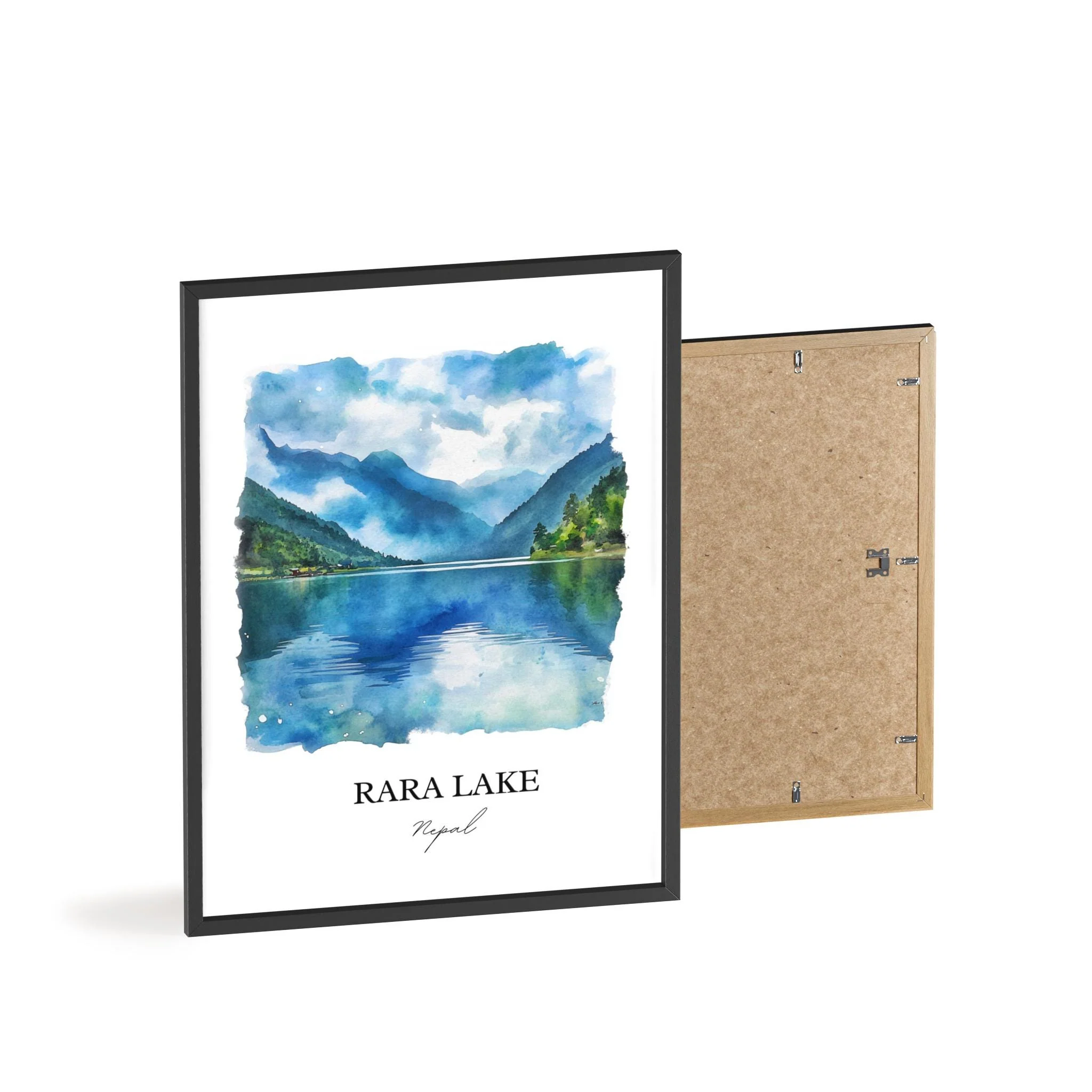 Rara Lake, Nepal – Watercolor Art Print - Image 8