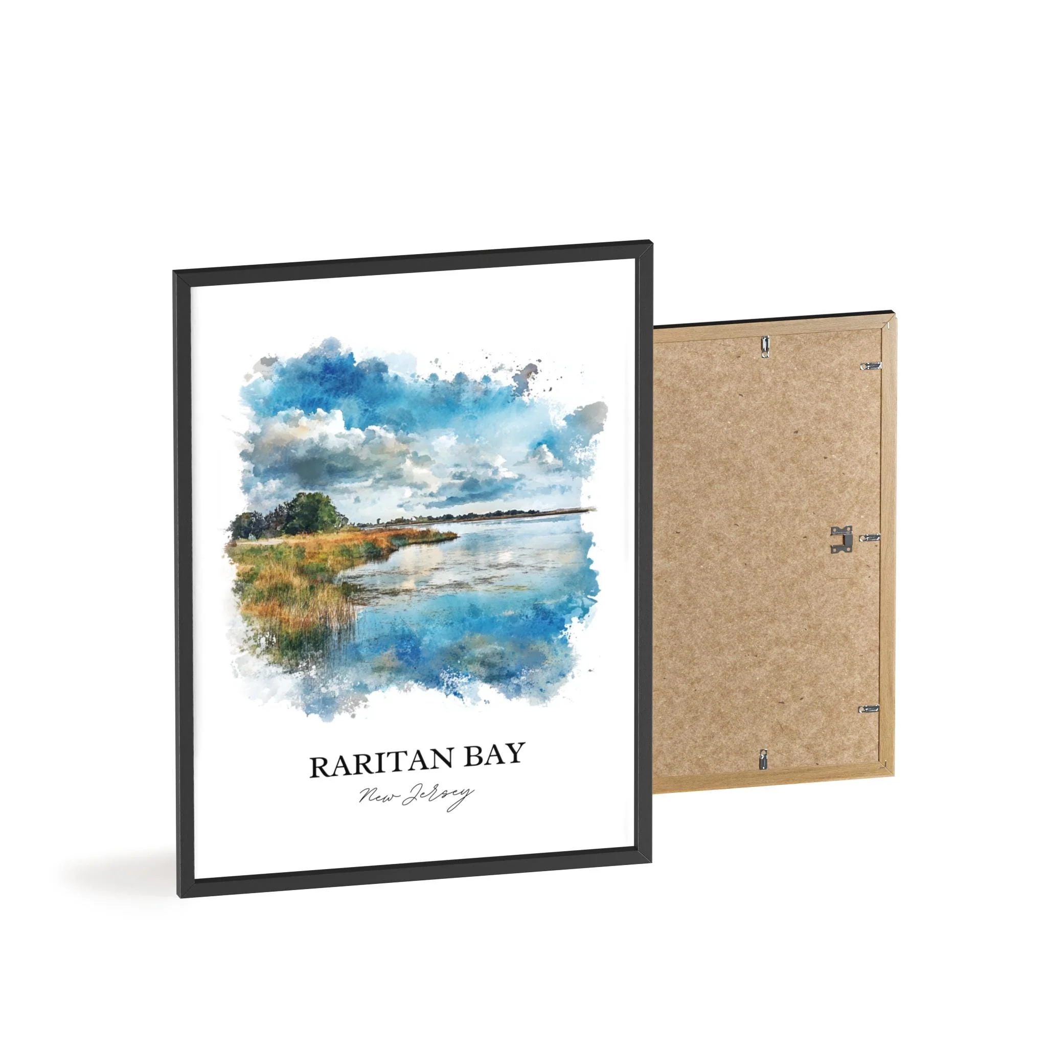 Raritan Bay, USA – Watercolor Art Print - Image 8