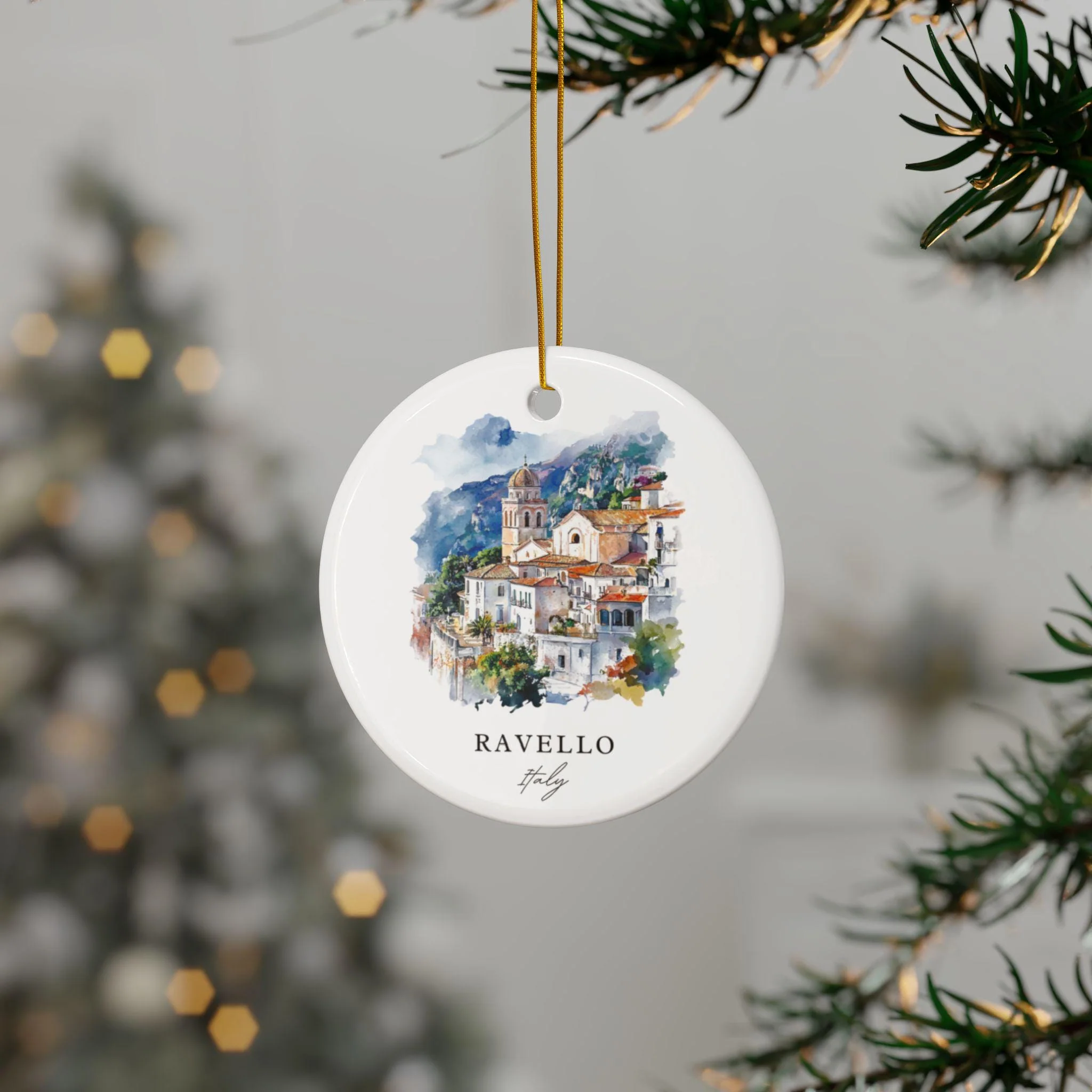Ravello Italy Ornament: Unique Ravello Souvenir, Ravello Amalfi Coast Decor, and Authentic Ravello Christmas Gift - Image 3