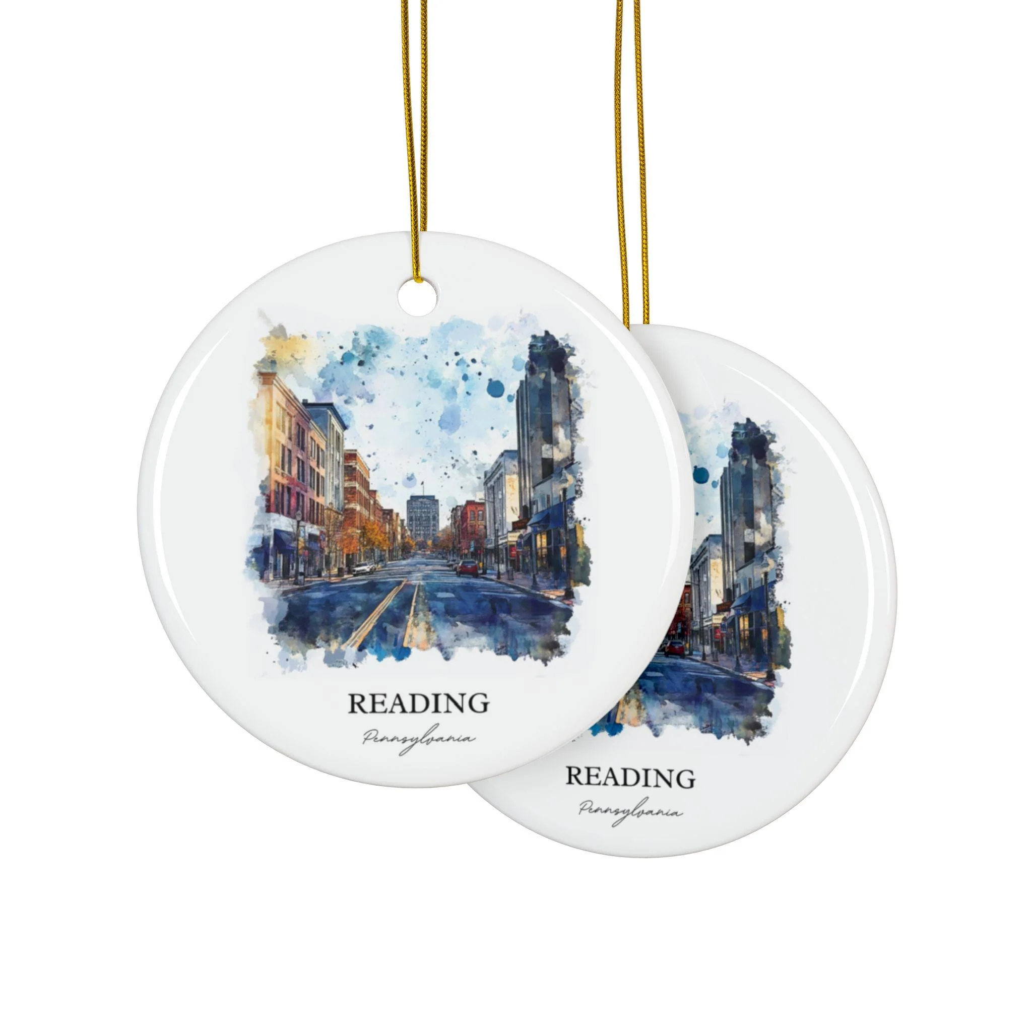Reading PA Ornament: Unique Reading Souvenir, Reading PA Xmas Decor, and Authentic Pennsylvania Gift - Image 2