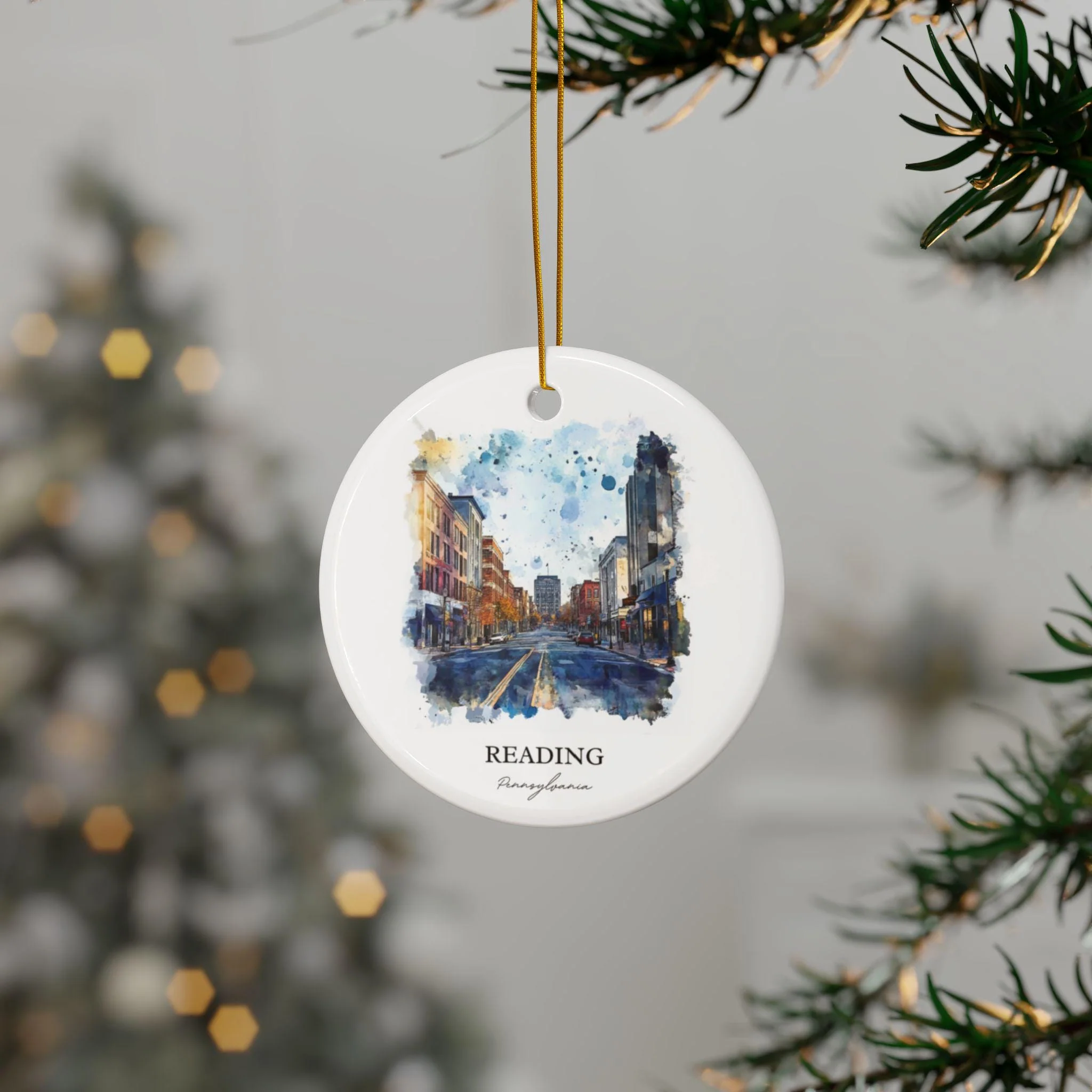 Reading PA Ornament: Unique Reading Souvenir, Reading PA Xmas Decor, and Authentic Pennsylvania Gift - Image 3