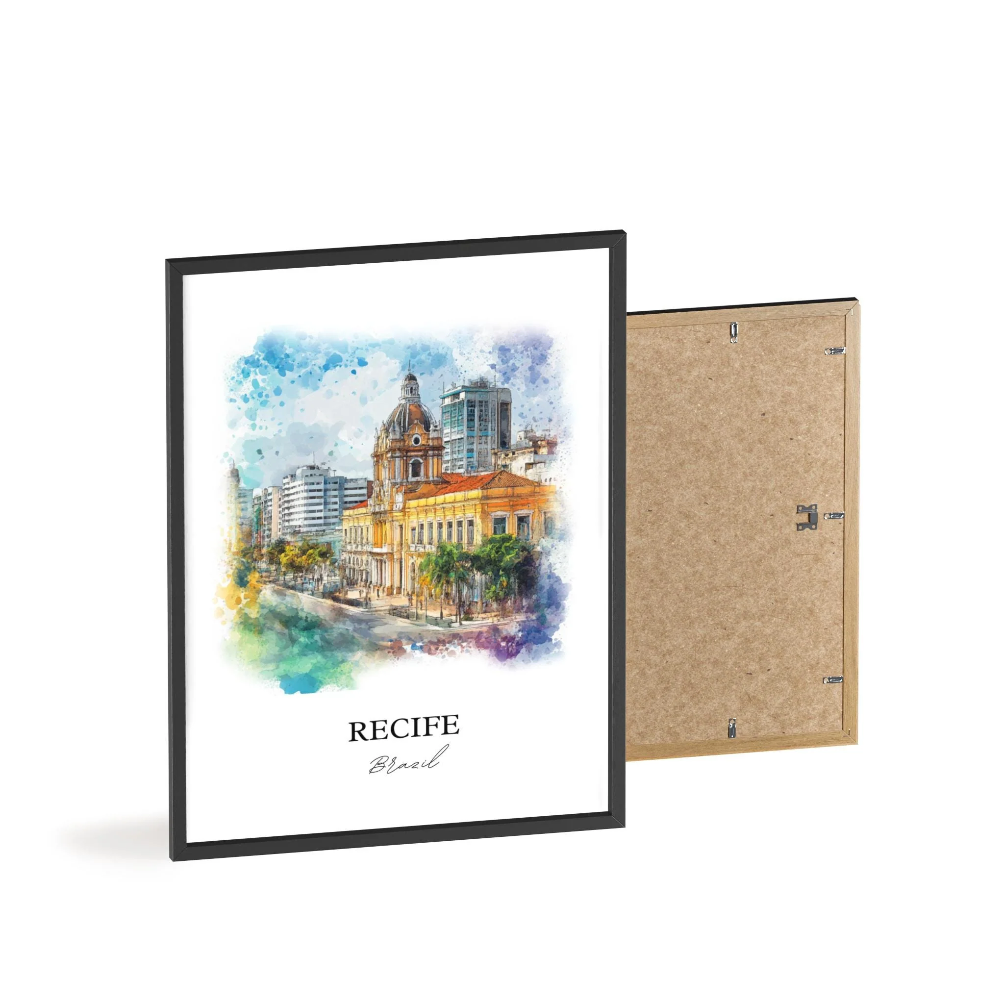 Recife, Brazil – Watercolor Art Print - Image 7