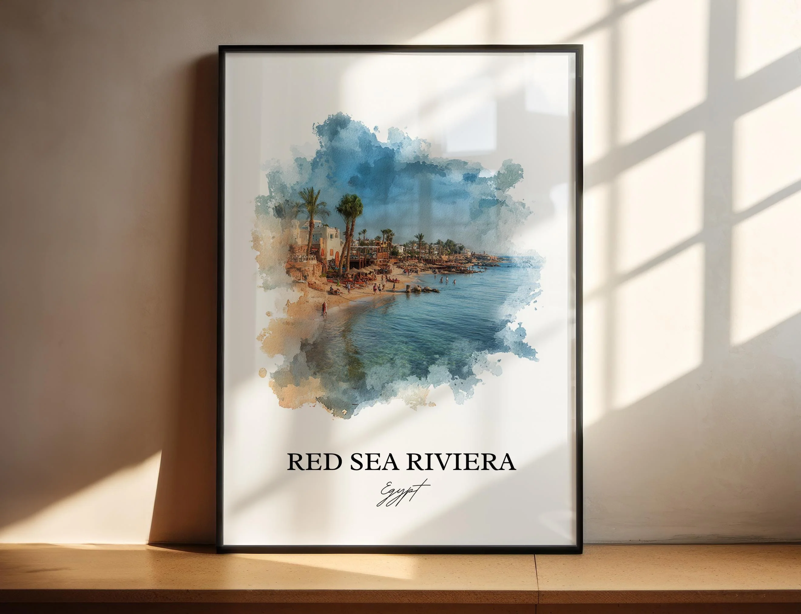 Red Sea Riviera, Egypt – Watercolor Art Print