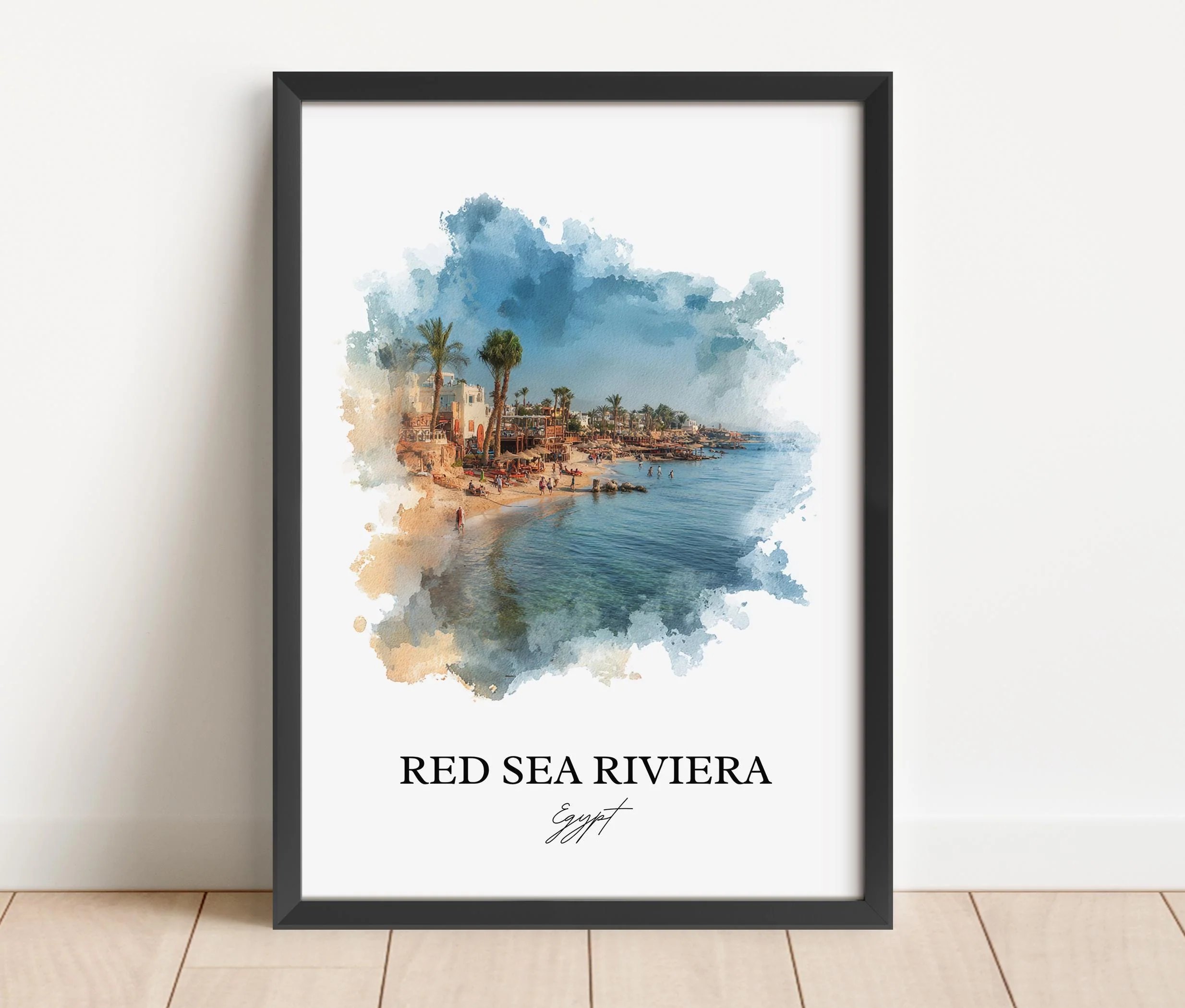 Red Sea Riviera, Egypt – Watercolor Art Print - Image 6