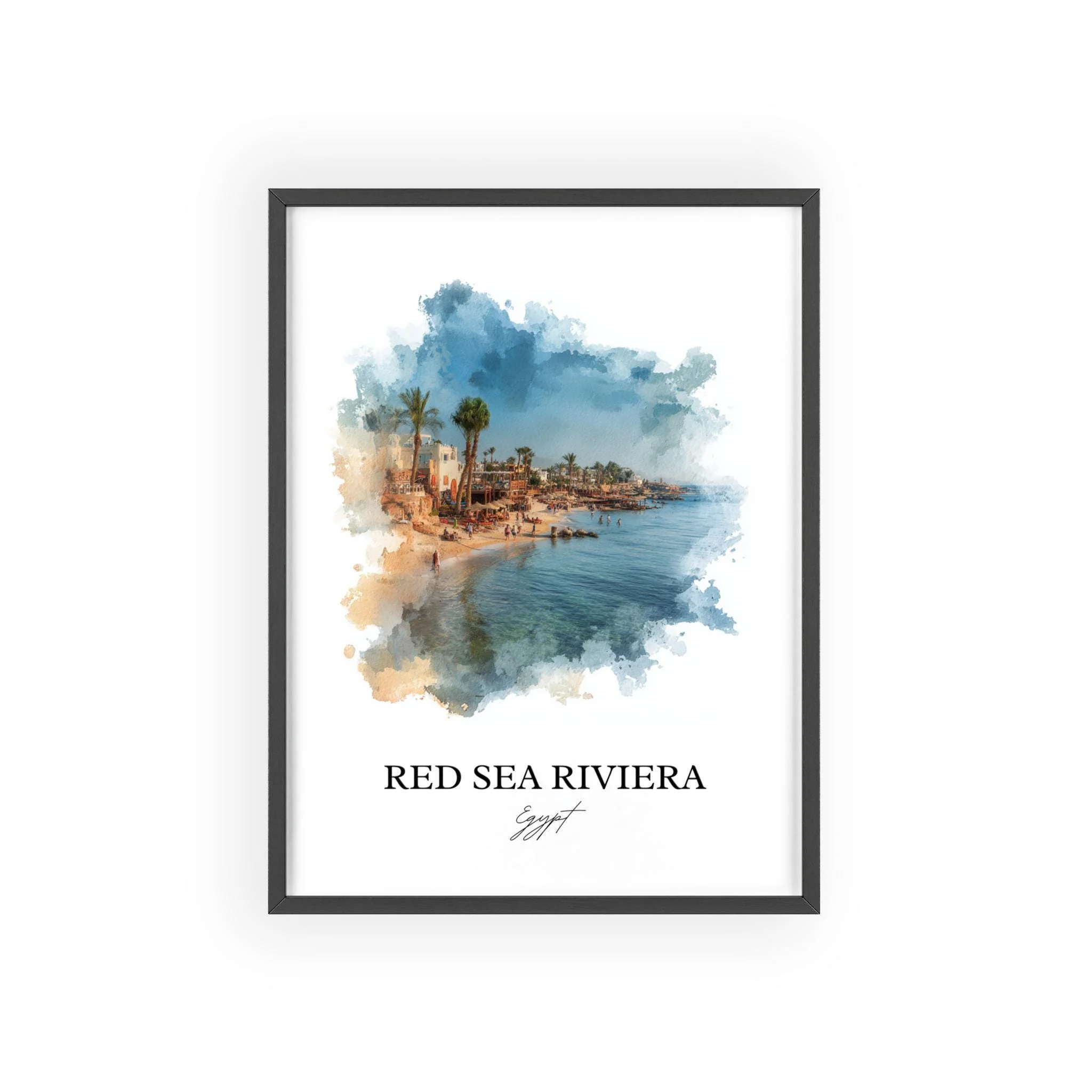Red Sea Riviera, Egypt – Watercolor Art Print - Image 7