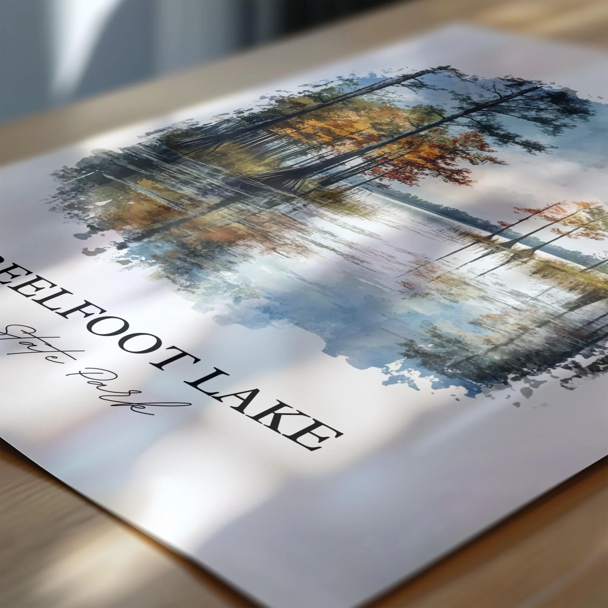 Reelfoot Lake, Tennessee, USA – Watercolor Art Print - Image 2