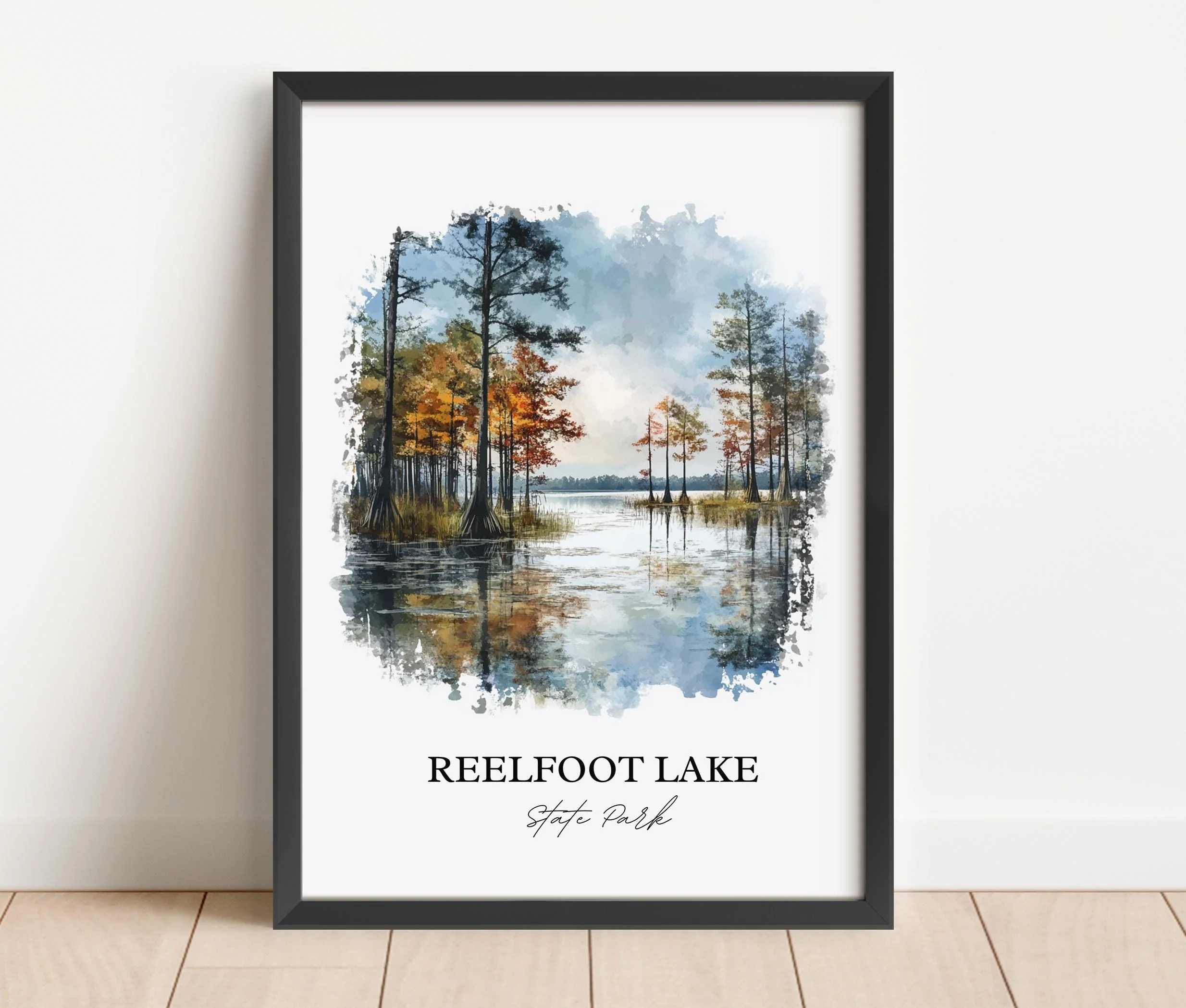 Reelfoot Lake, Tennessee, USA – Watercolor Art Print - Image 5