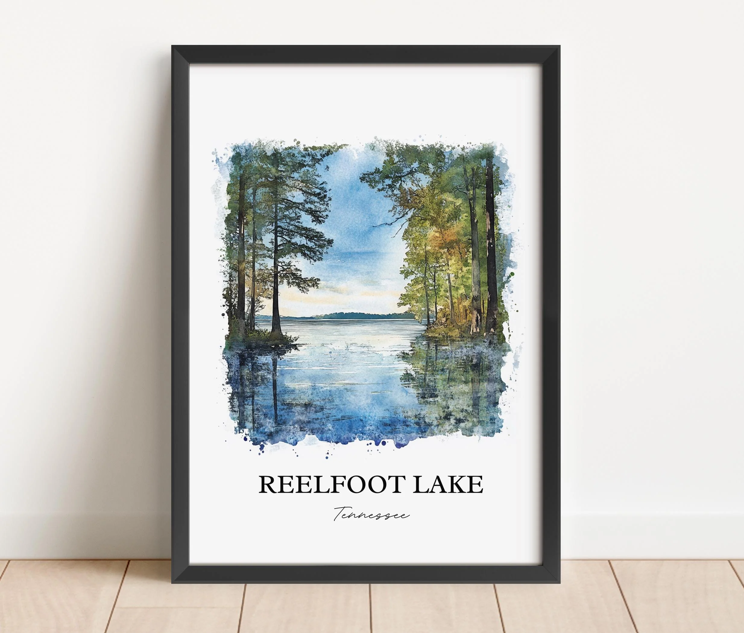Reelfoot Lake, USA – Watercolor Art Print - Image 6