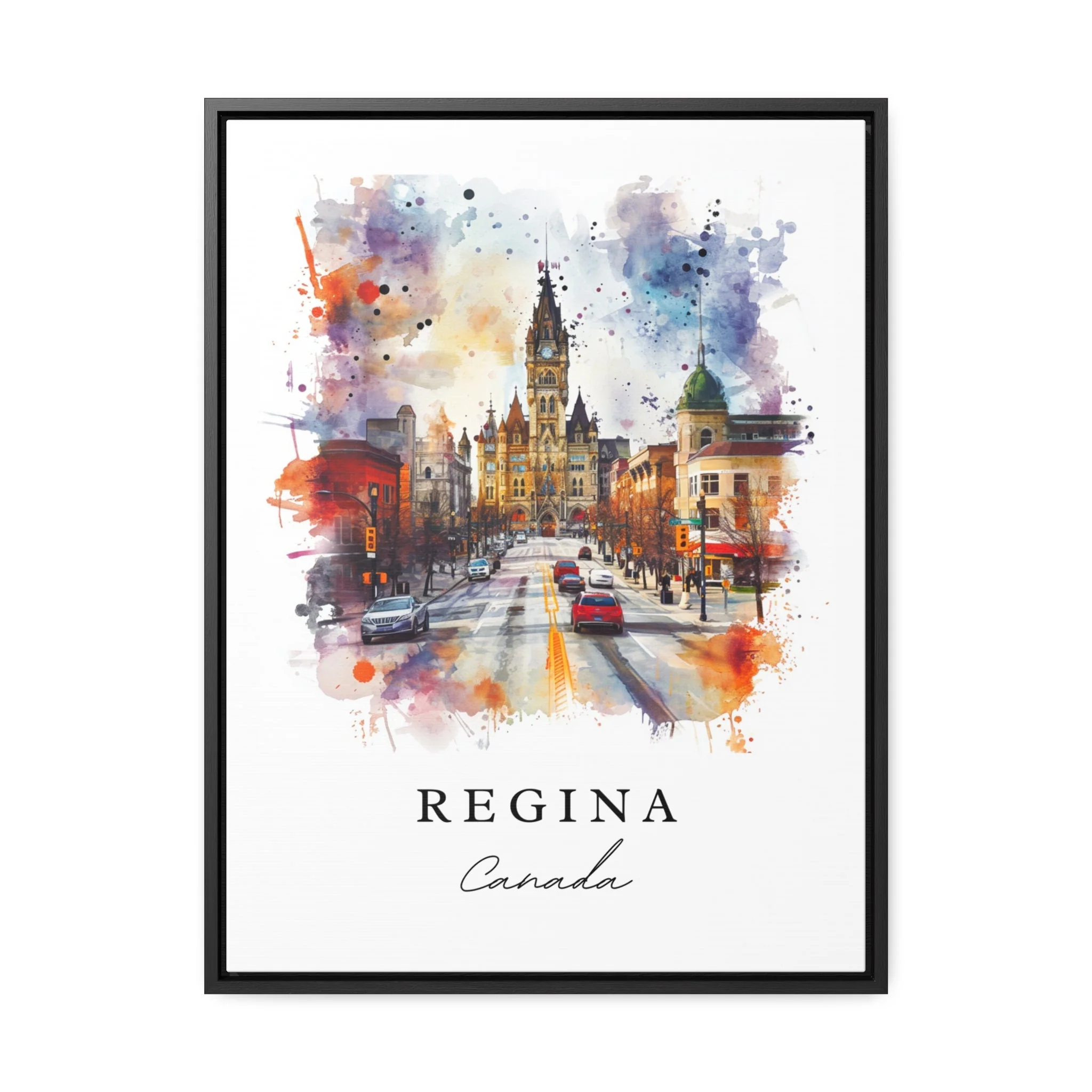 Regina, Canada – Watercolor Art Print - Image 6